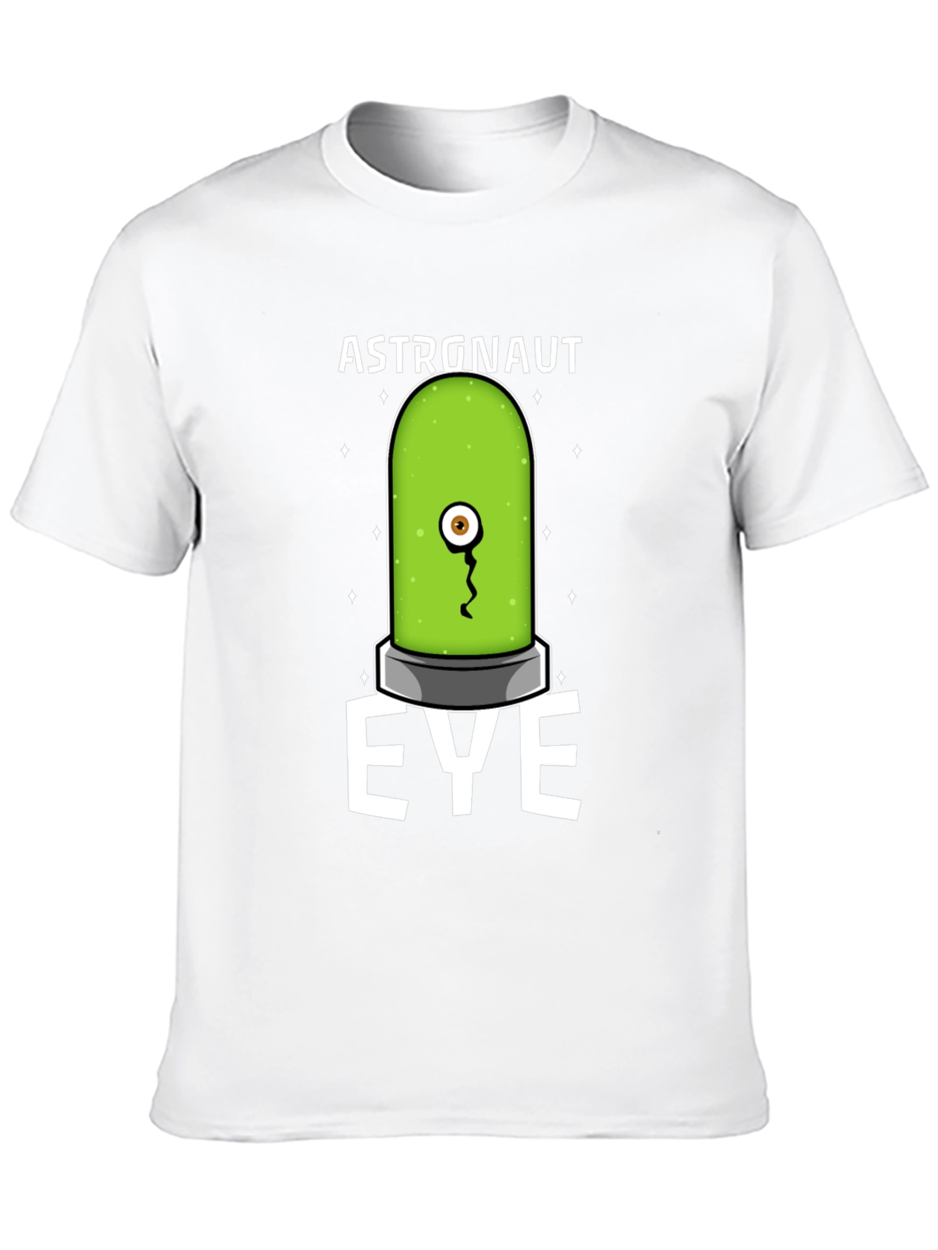 Black Astronaut Eye T-Shirt - Quirky Graphic Tee view 10