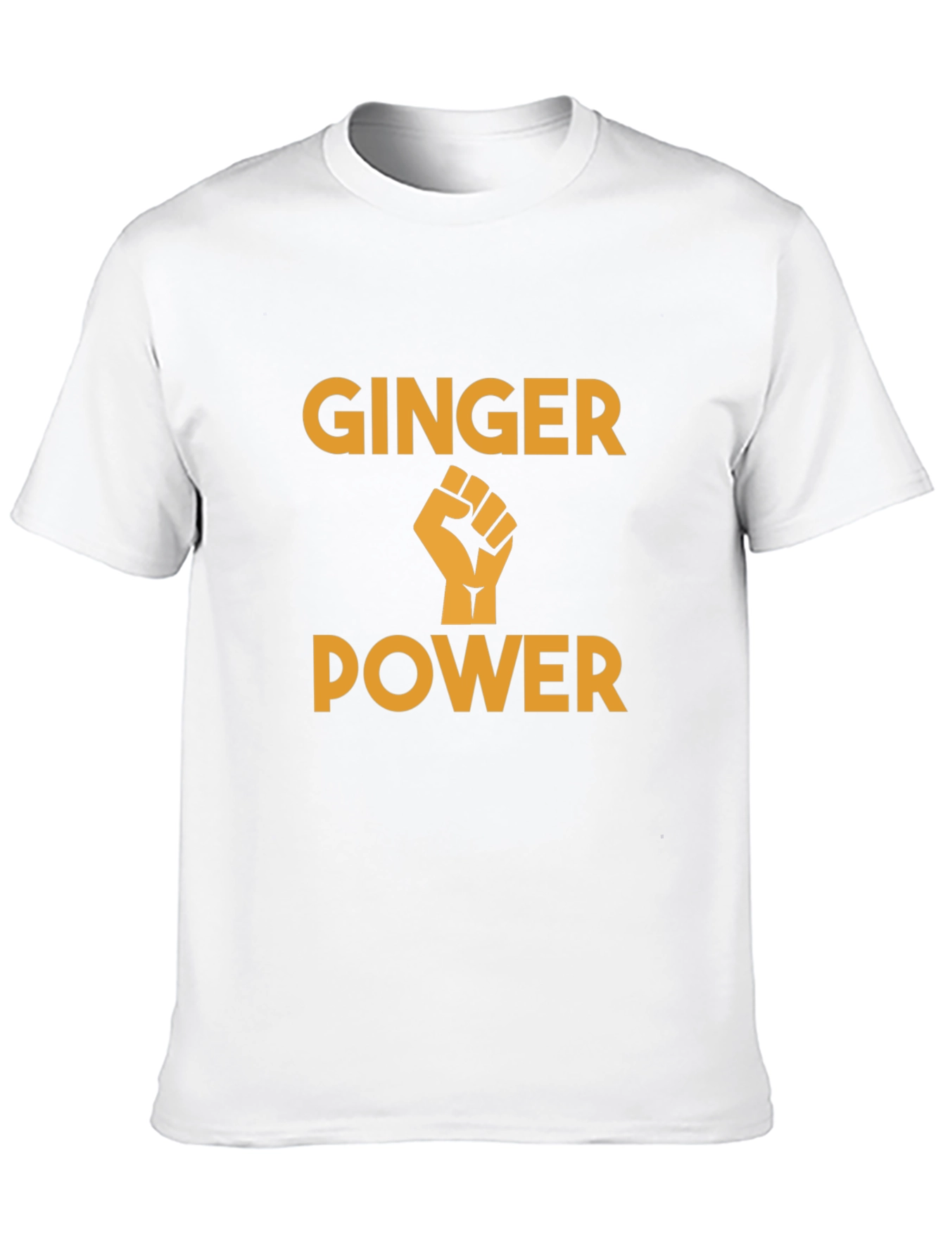 Black Ginger Power T-Shirt - Black Graphic Tee view 10