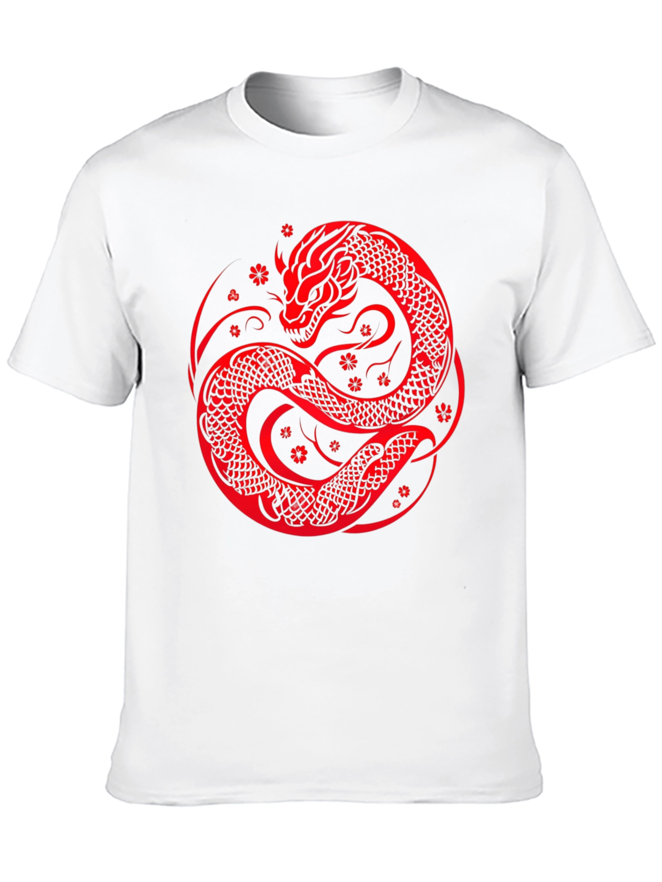Black Dragon Circle Graphic Tee view 10