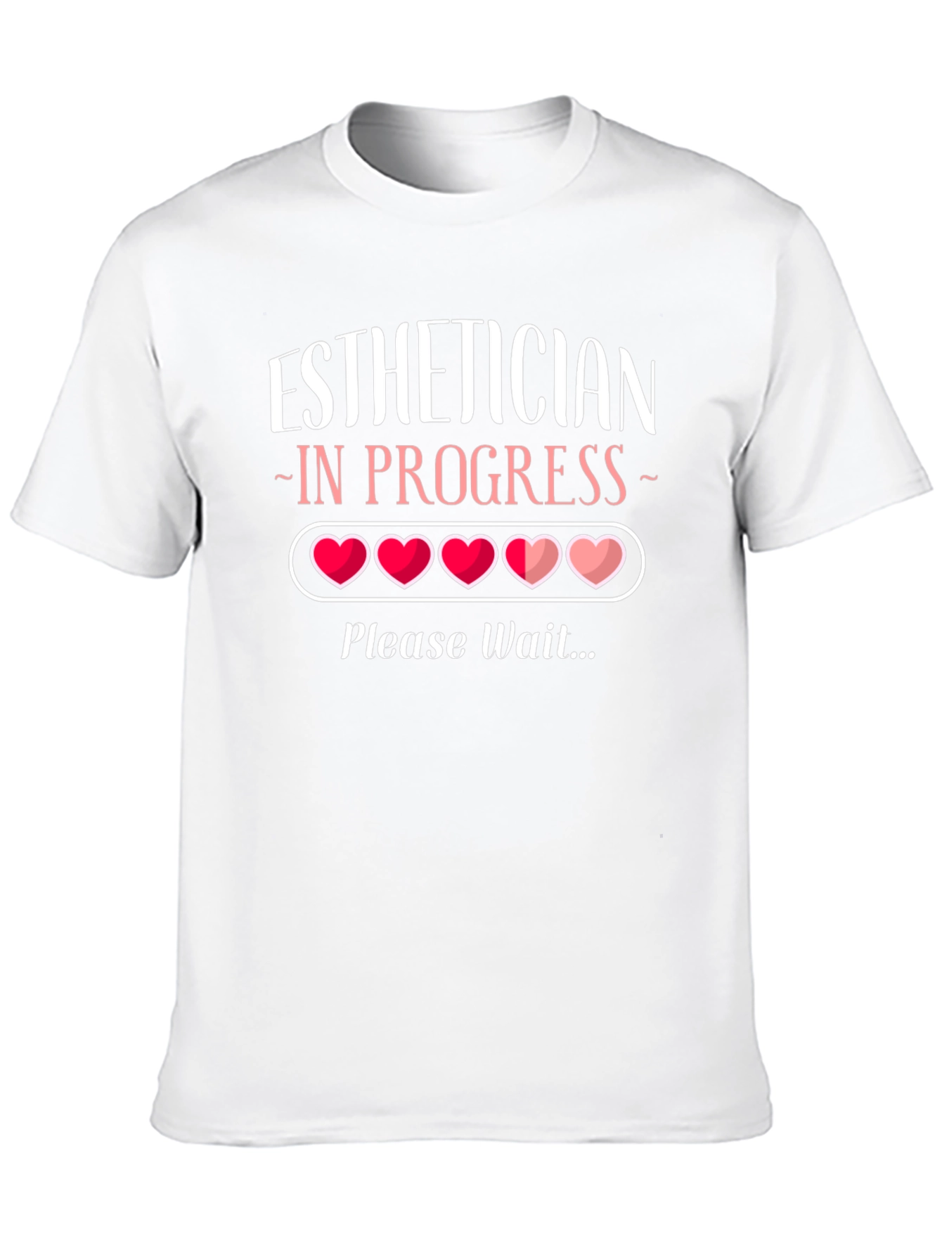 Black Esthetician in Progress Funny Graphic T-Shirt view 10