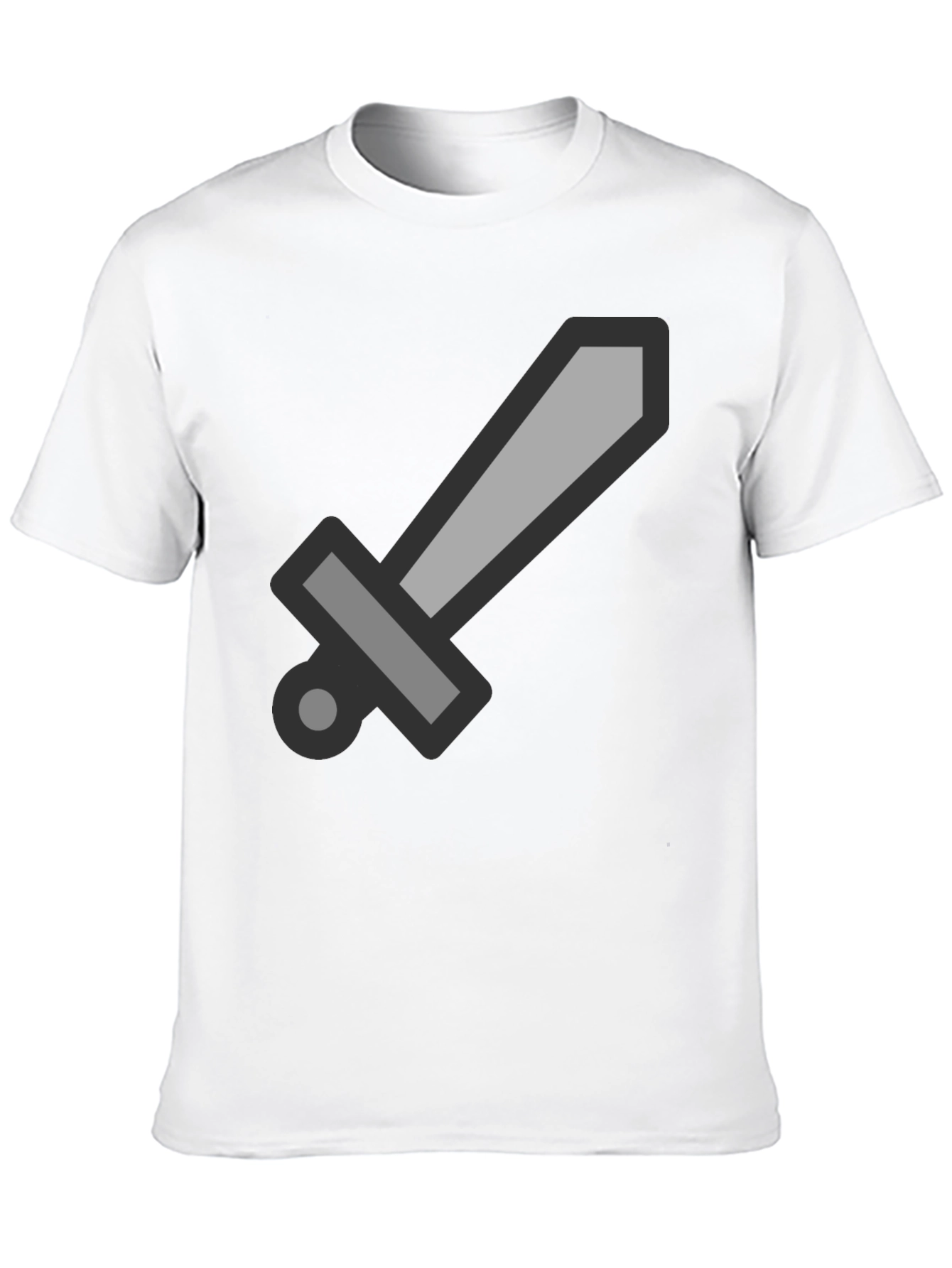 Black Sword Graphic Tee - Stylish Black Cotton T-Shirt view 10