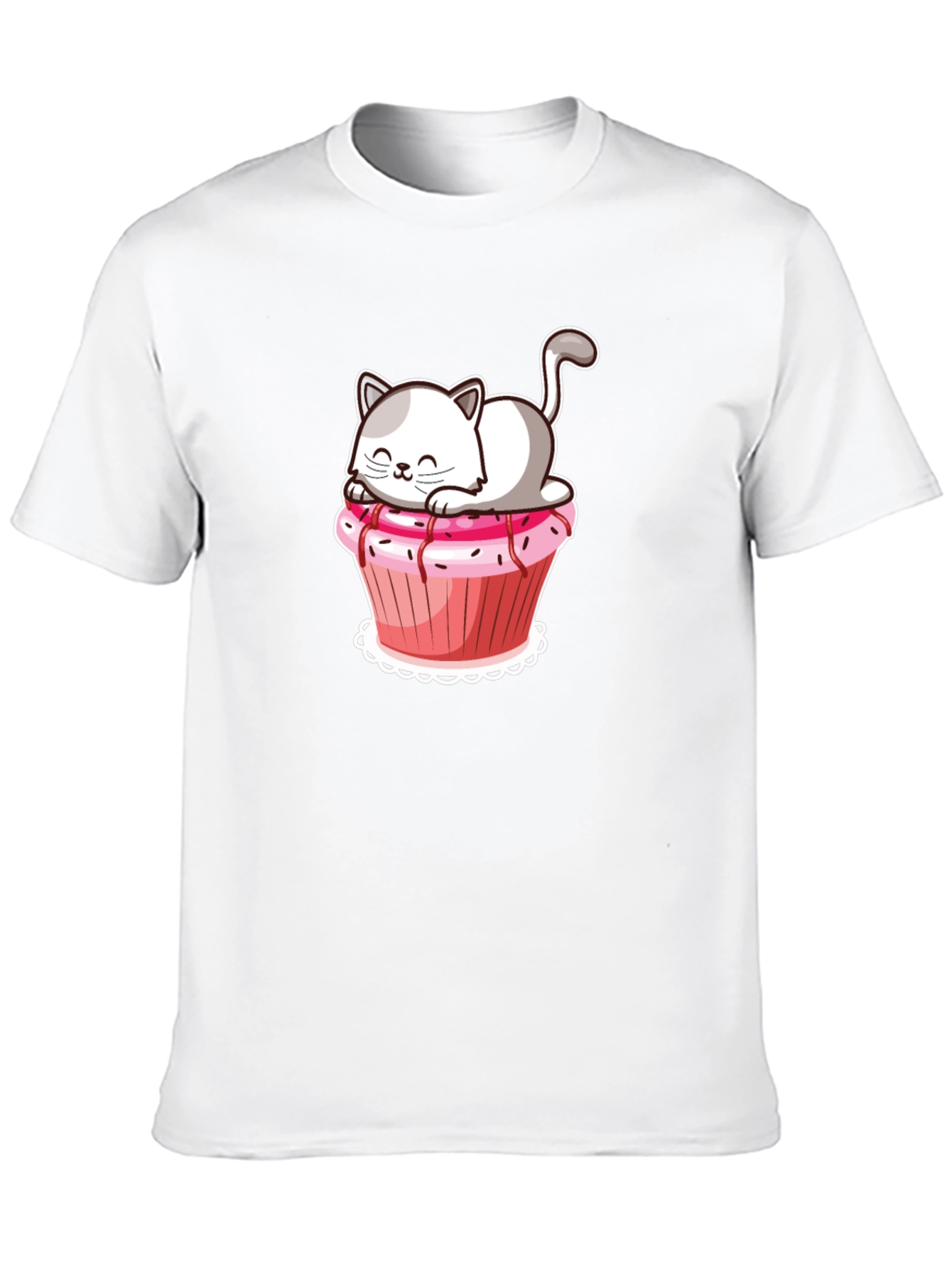 Black Cat Cupcake Graphic T-Shirt view 10