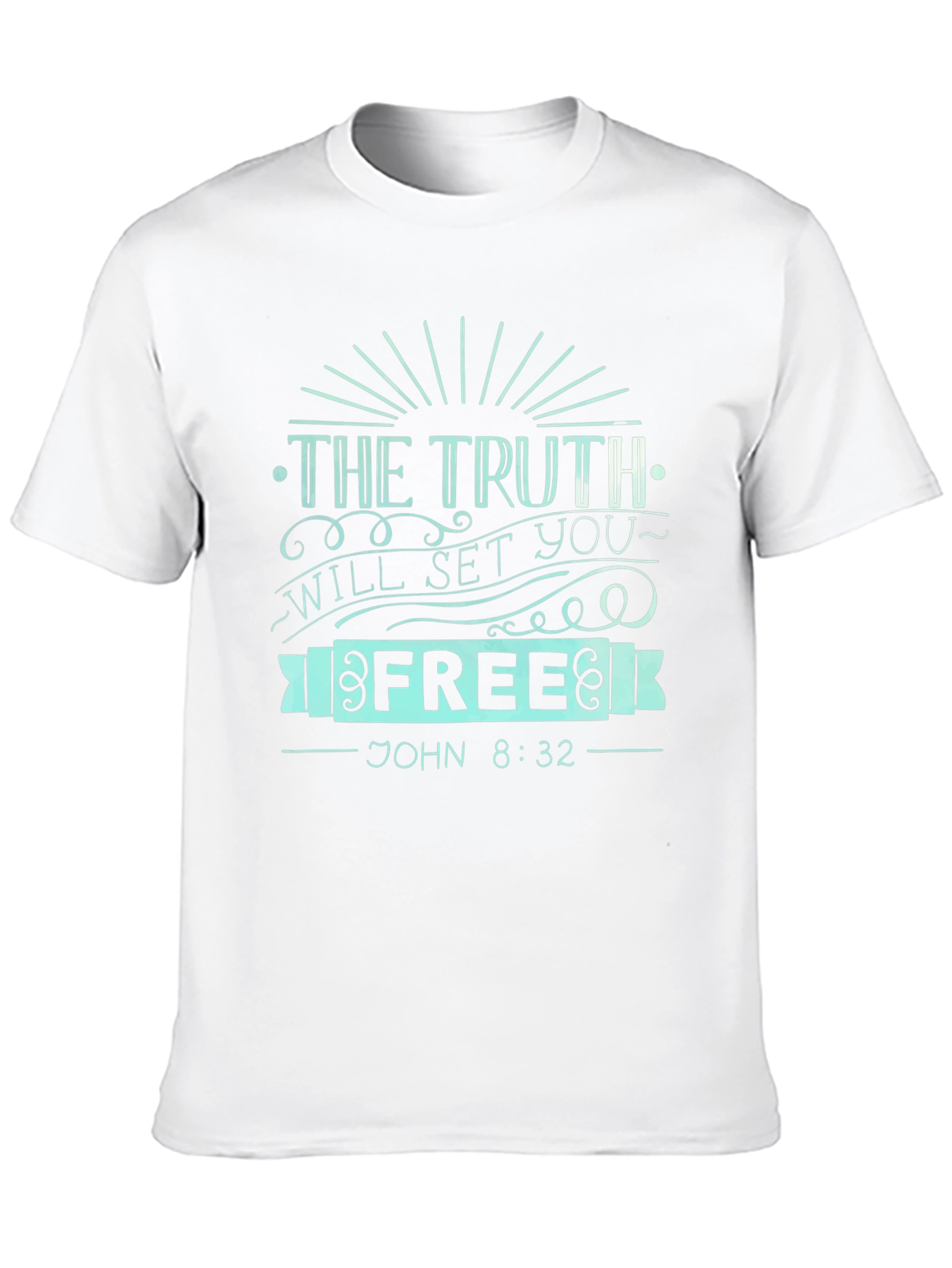 Black The Truth Will Set You Free Graphic Tee view 10