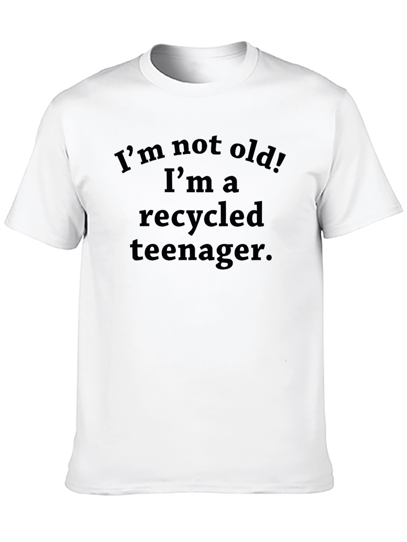 Black Recycled Teenager Funny Graphic T-Shirt view 10