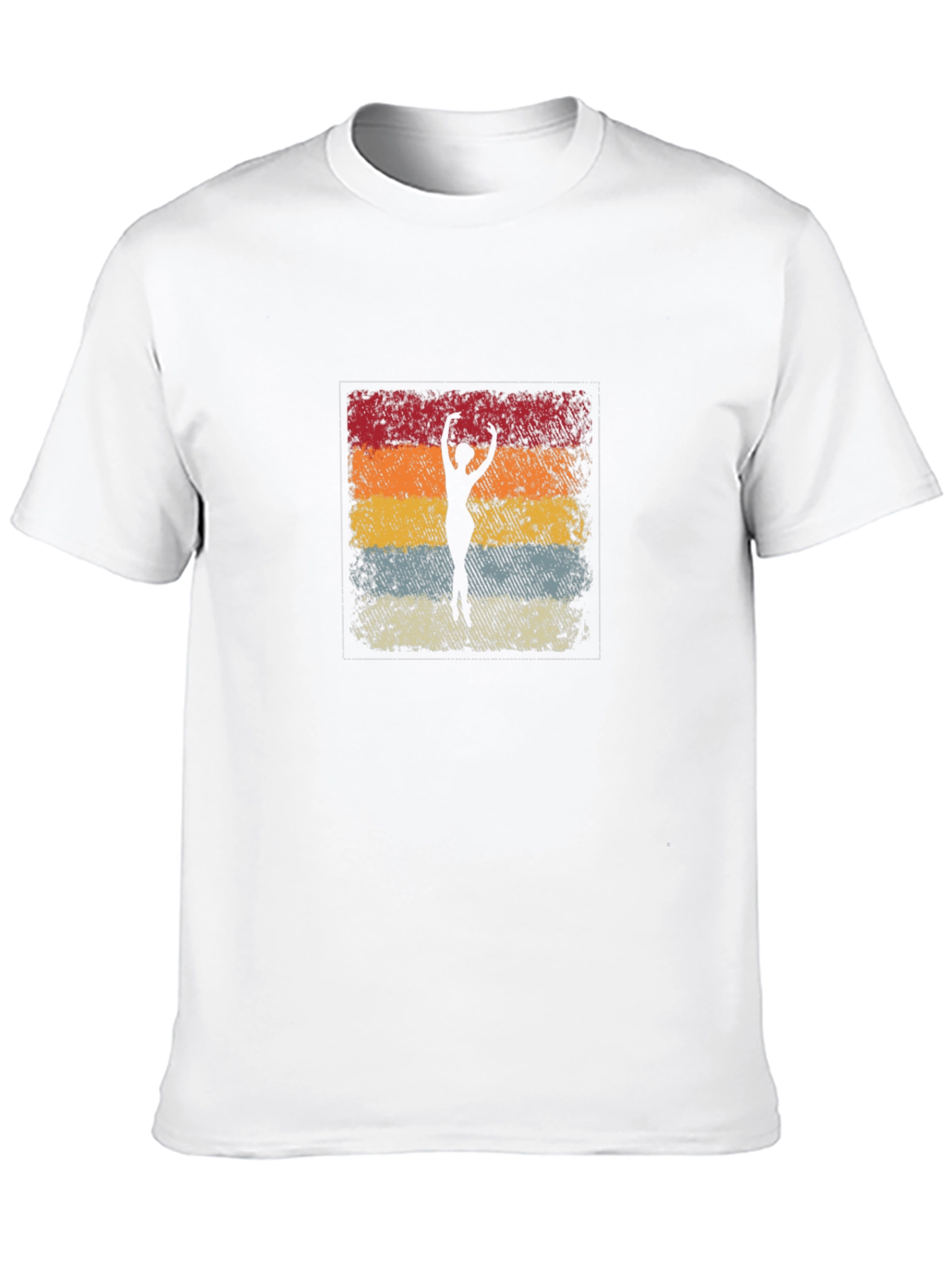 Black Retro Ballerina Silhouette Graphic Tee - Vintage Style view 10