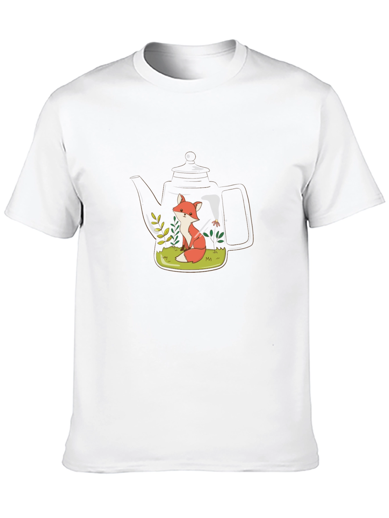 Black Fox Teapot Graphic Tee view 10