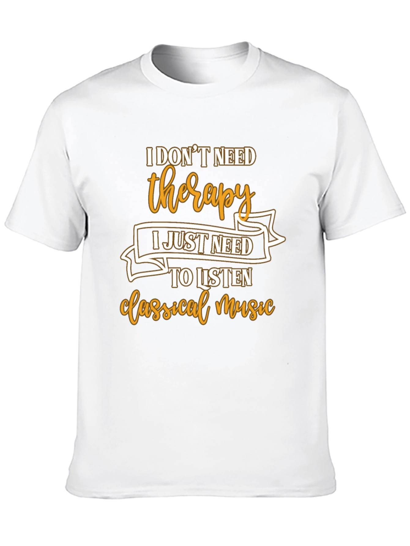 Black Therapy Classical Music Graphic T-Shirt view 10