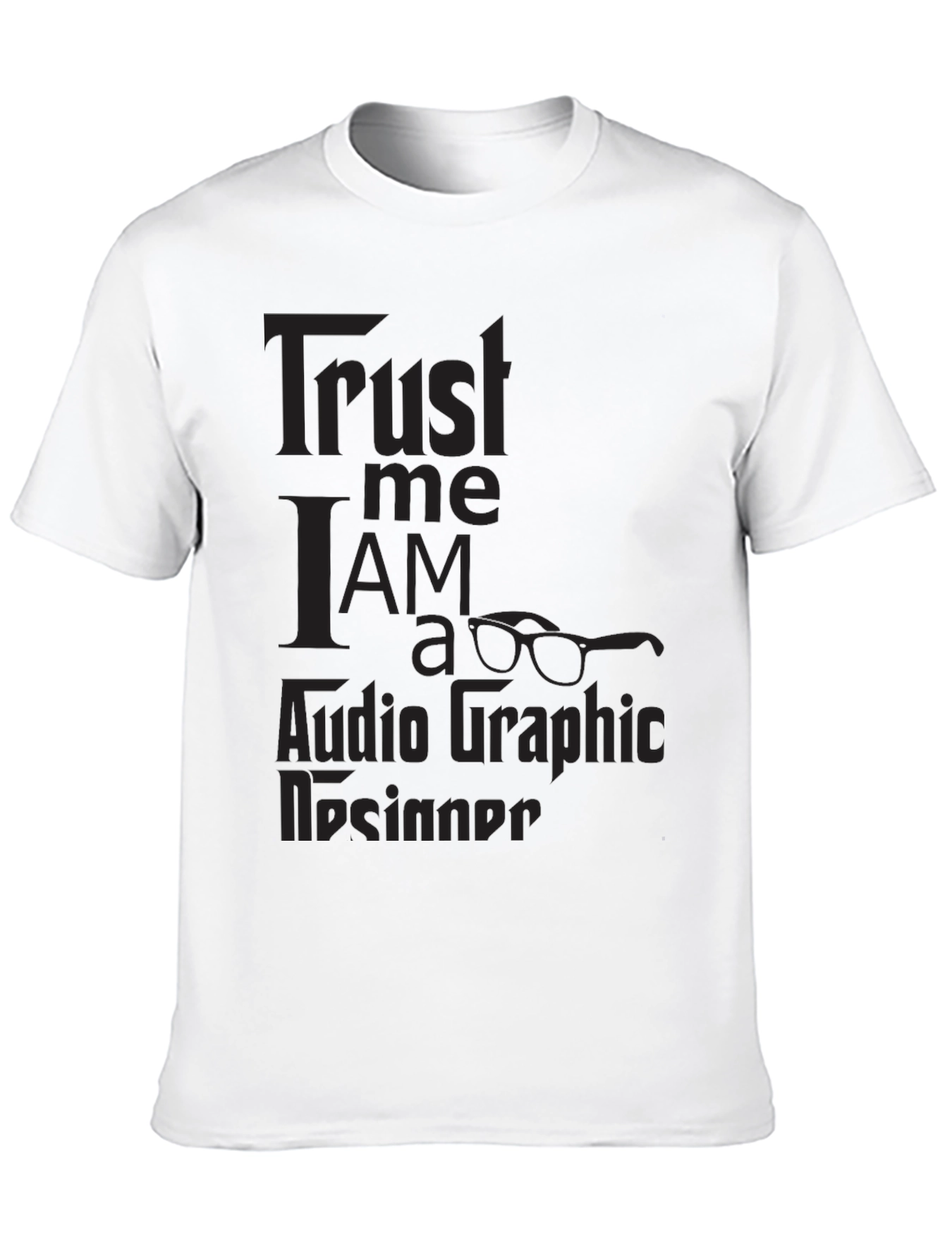 Black Trust Me I'm a Graphic Designer Black T-Shirt view 10