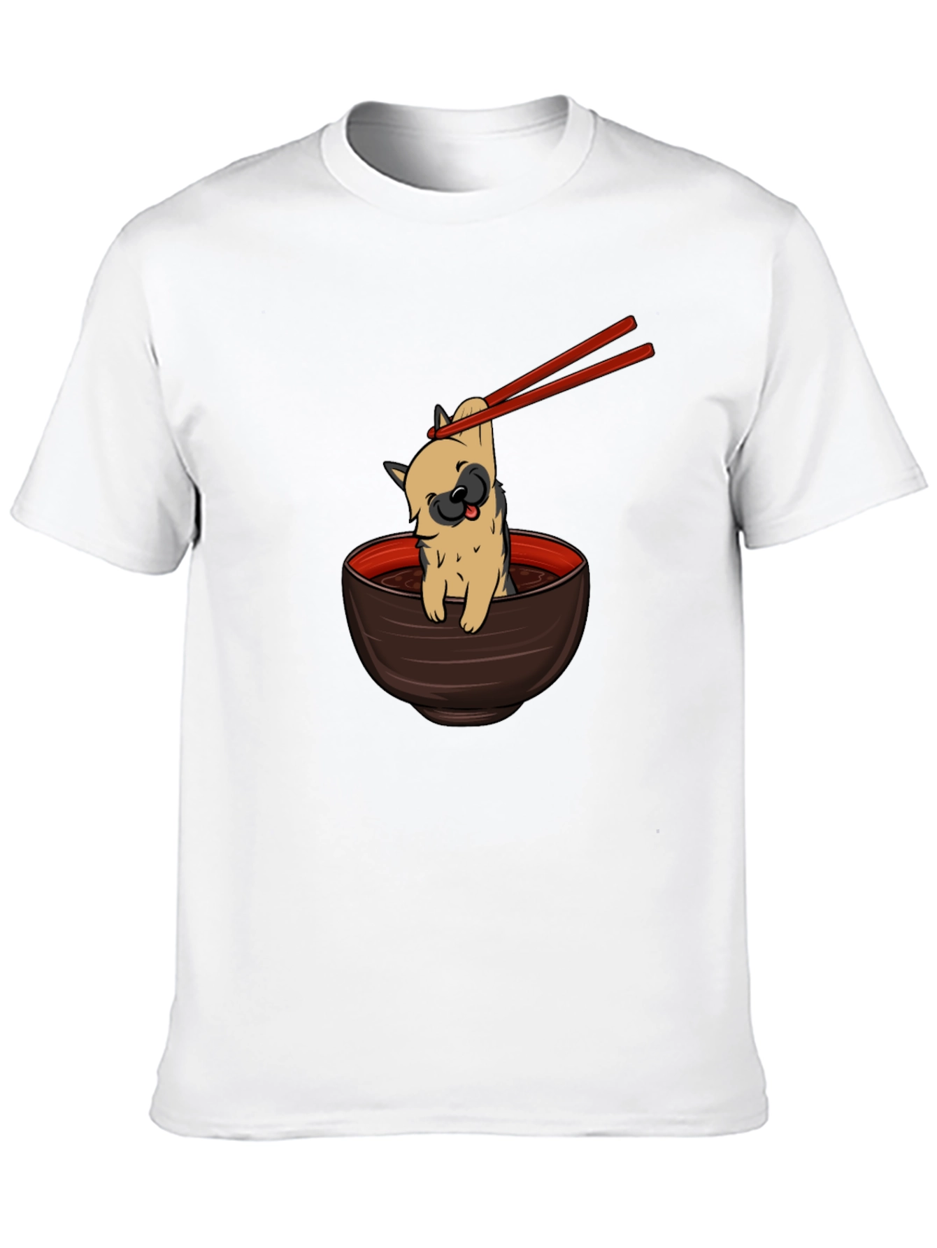 Black Ramen Dog Graphic Tee - Black view 10