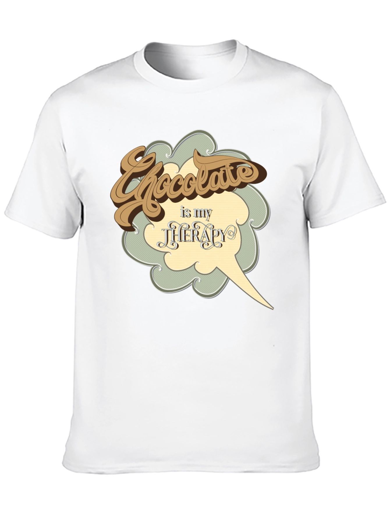 Black Chocolate is My Therapy Graphic T-Shirt view 10