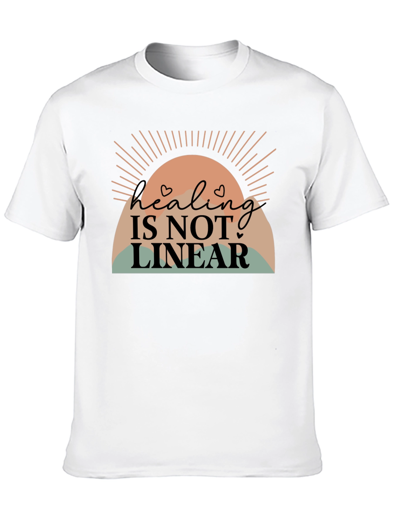 Black Healing Is Not Linear Graphic Tee view 10