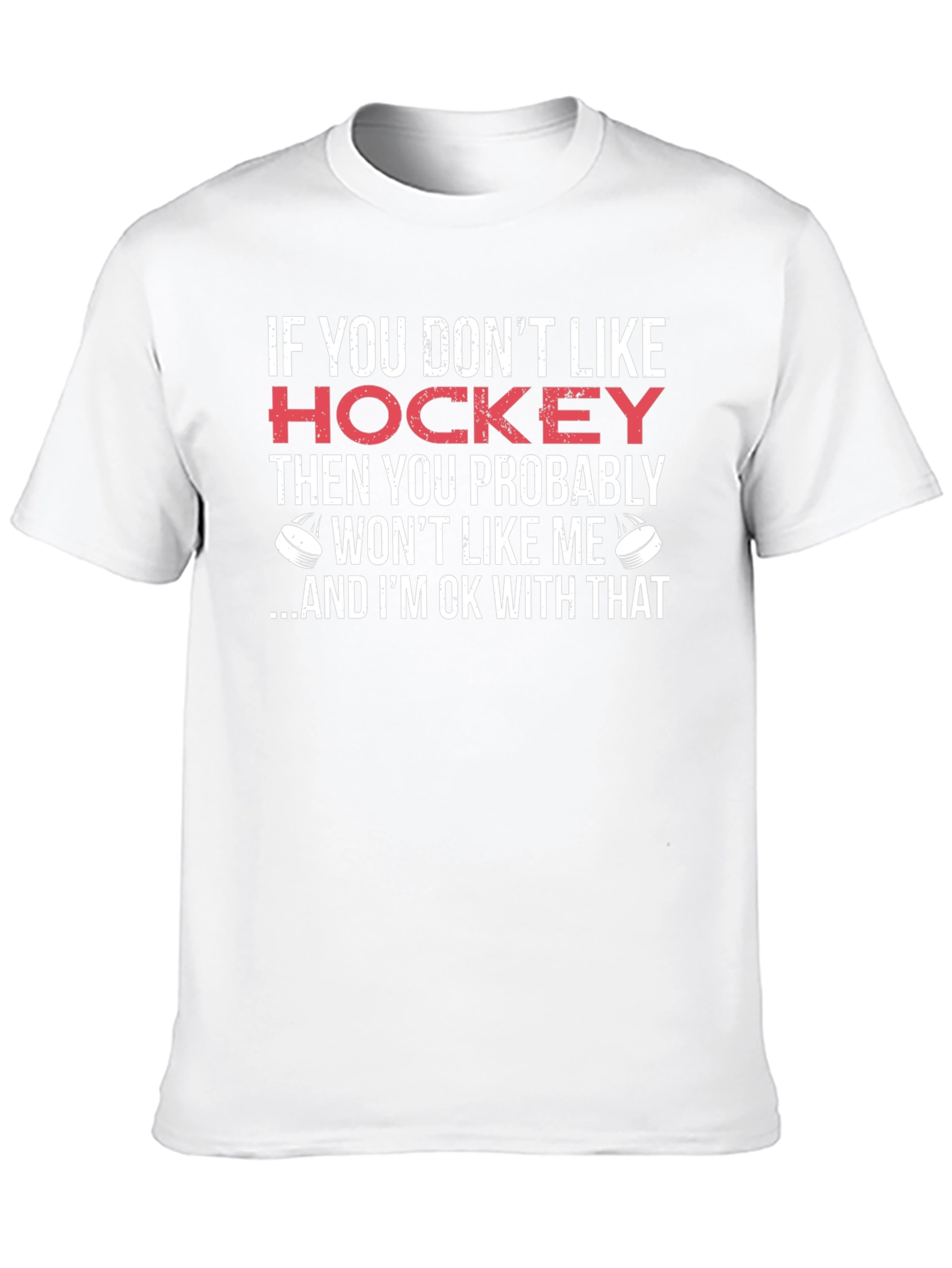 Black Funny Hockey T-Shirt - If You Don't Like Hockey view 10