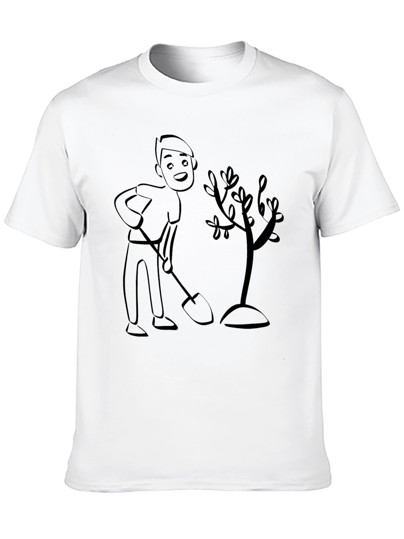 Black Tree Planting T-Shirt - Gardener Gift view 10