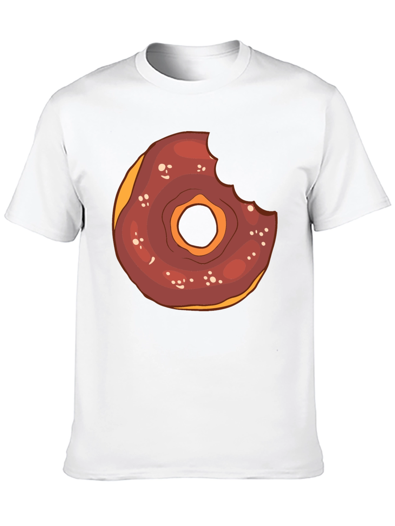 Black Donut Graphic Tee - Funny Dessert T-Shirt view 10