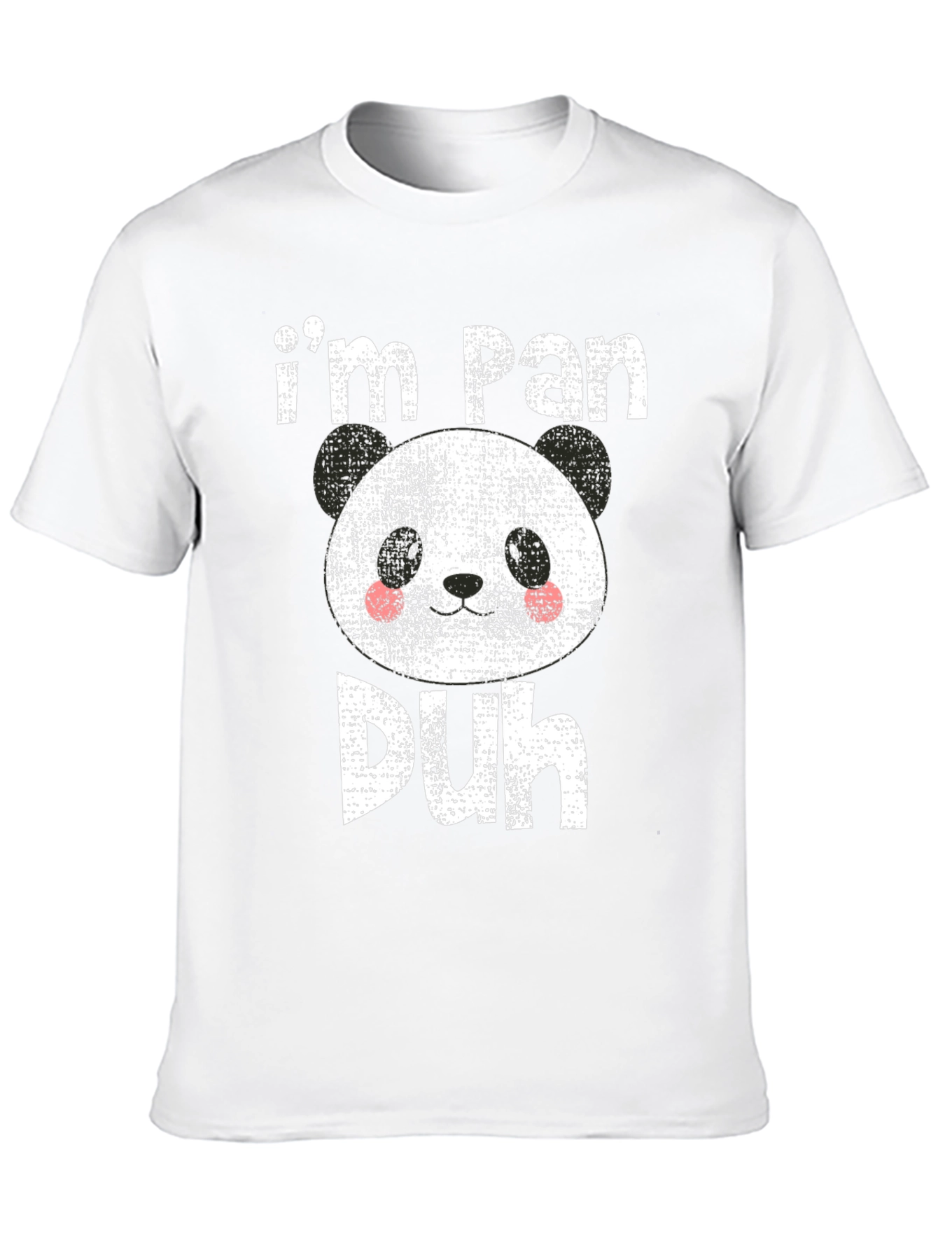 Black I'm Pan Duh T-Shirt Funny Panda Tee view 10