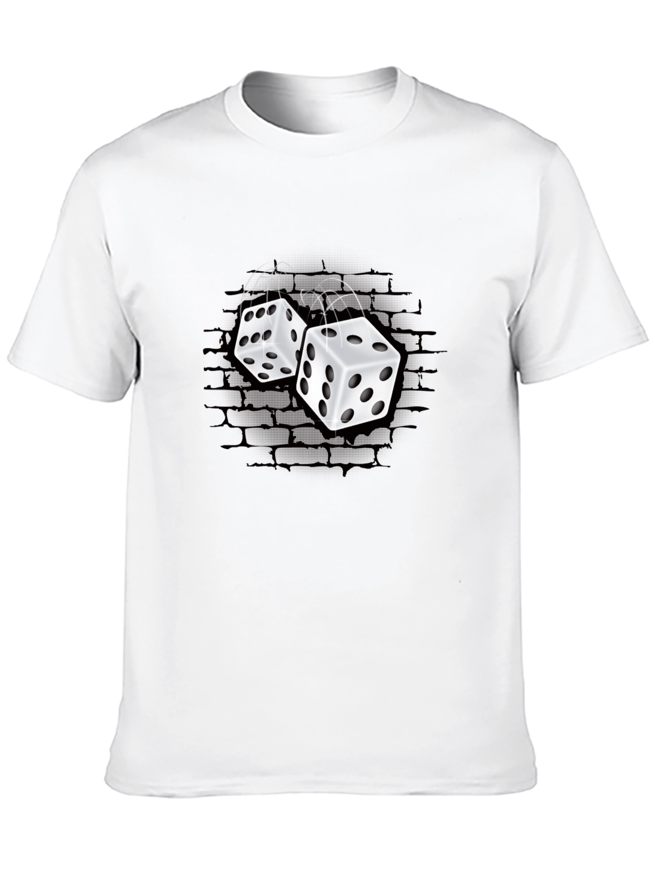 Black Rolling Dice Graphic T-Shirt - Black view 10
