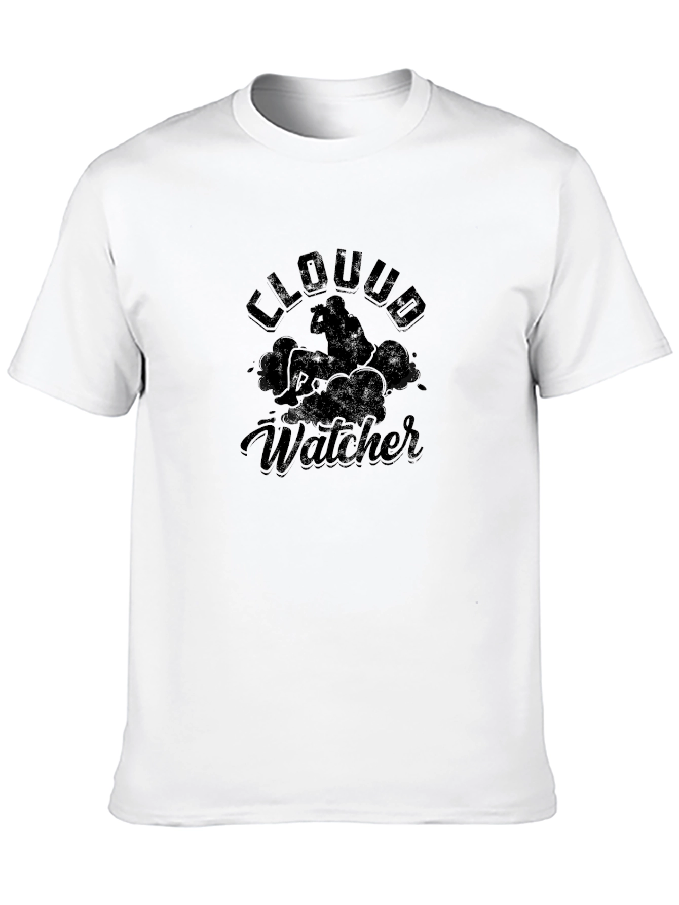 Black Cloud Watcher Graphic T-Shirt view 10