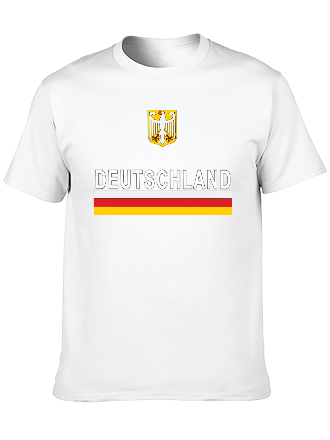 Deutschland Eagle Crest Graphic Tee - Black - 10