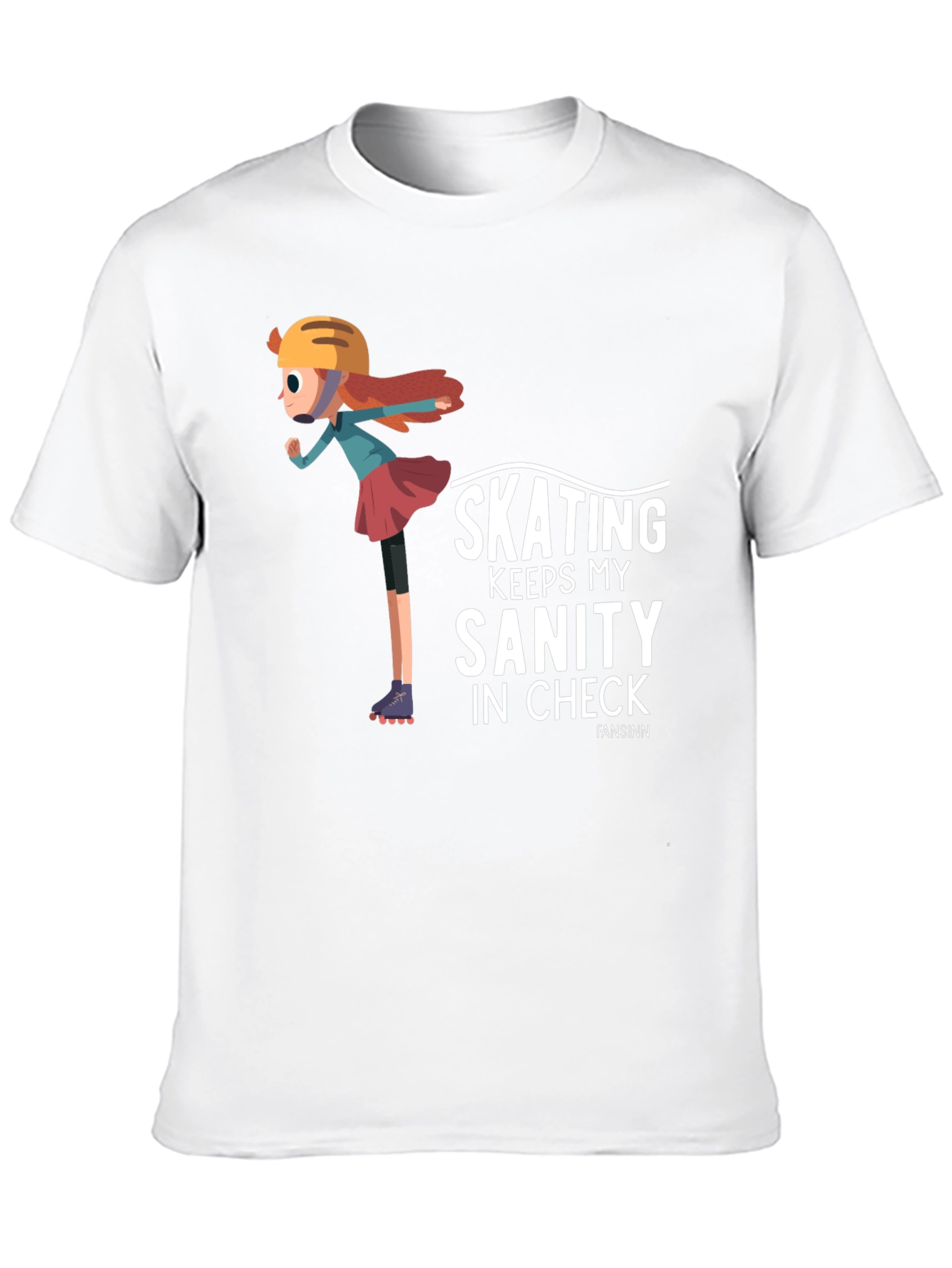 Black Skating Sanity T-Shirt - Black Graphic Tee view 10