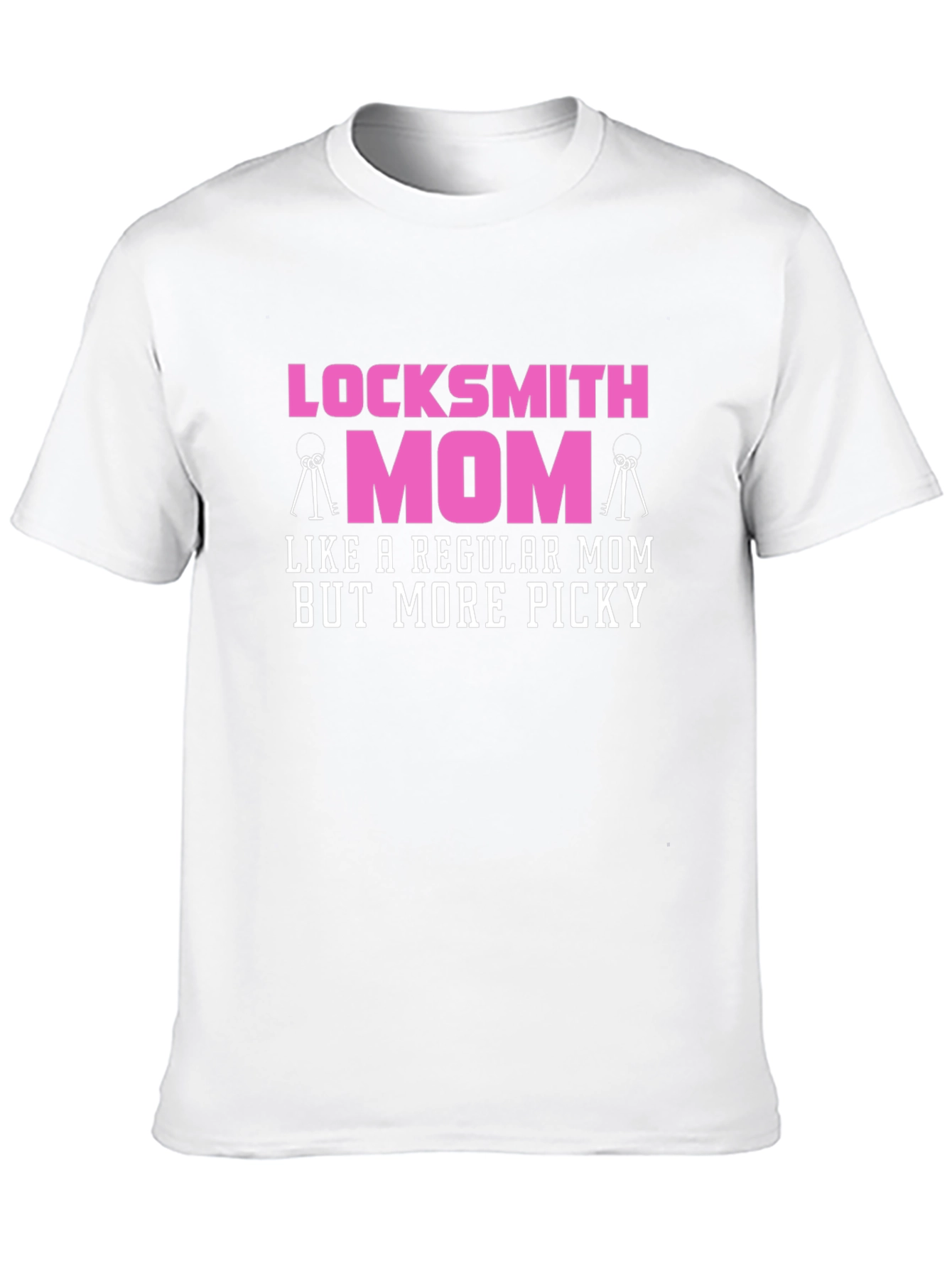 Black Locksmith Mom T-Shirt - Picky Mom Graphic Tee view 10