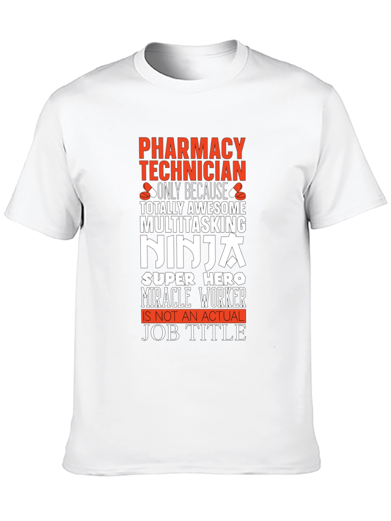 Black Pharmacy Technician Novelty T-Shirt view 10