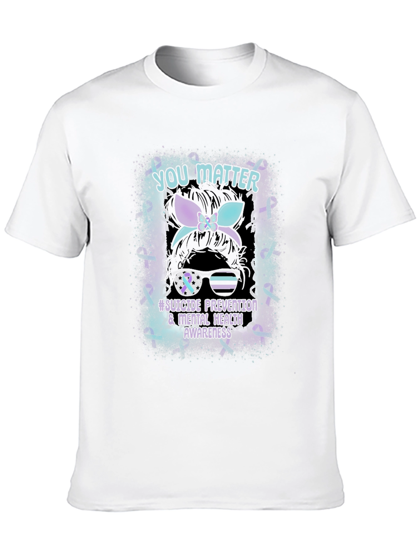 Black You Matter Suicide Prevention Awareness T-Shirt view 10