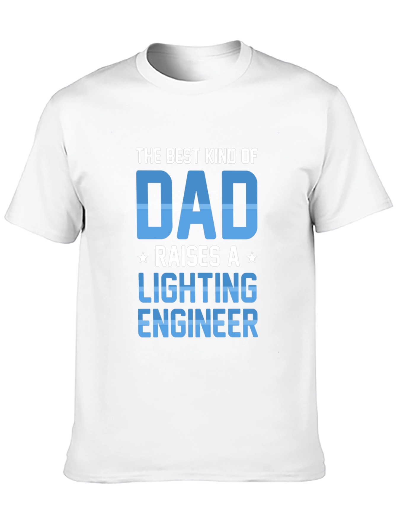 Black Best Kind of Dad Lighting Engineer T-Shirt view 10
