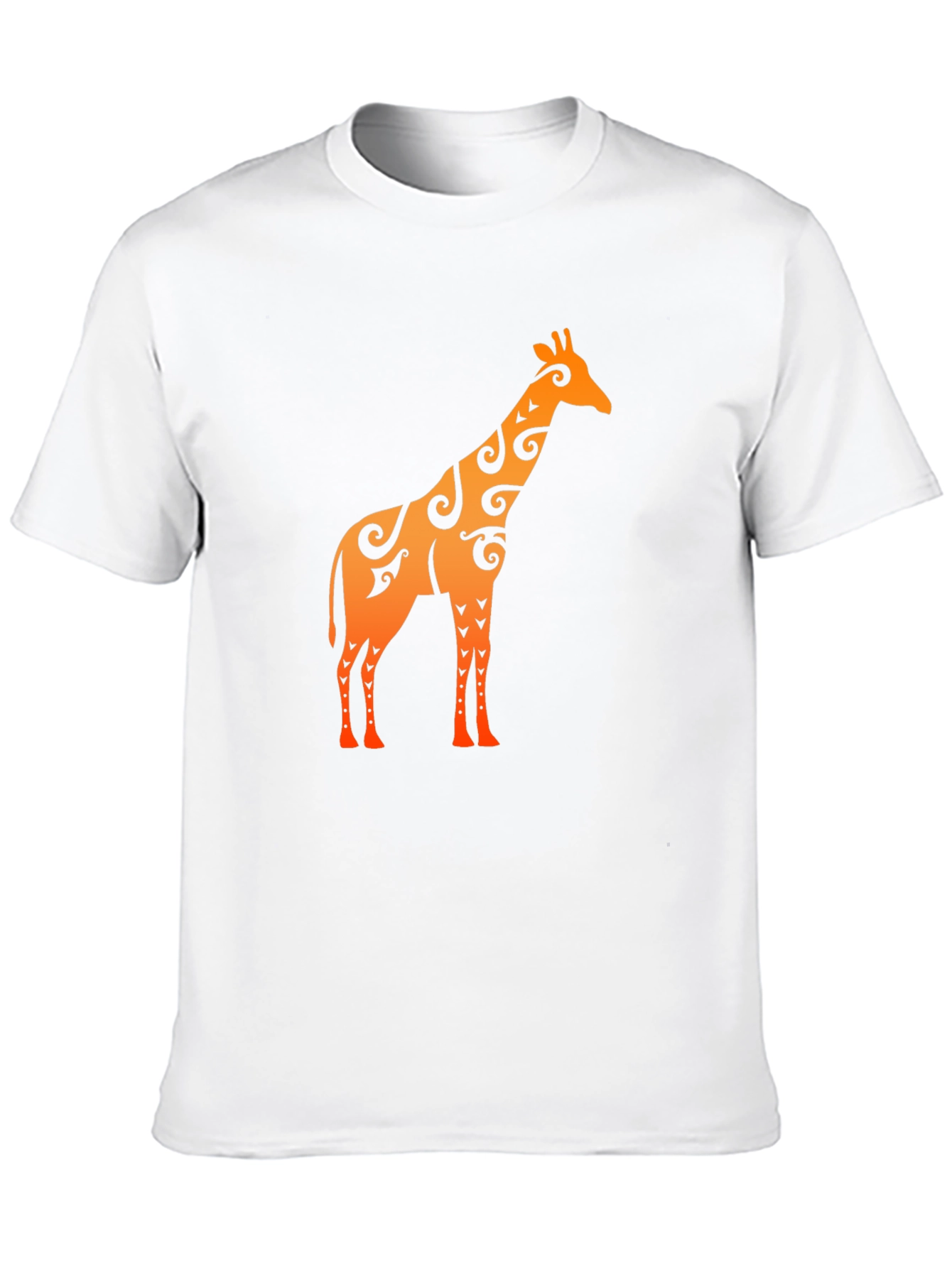 Black Tribal Giraffe Graphic T-Shirt view 10