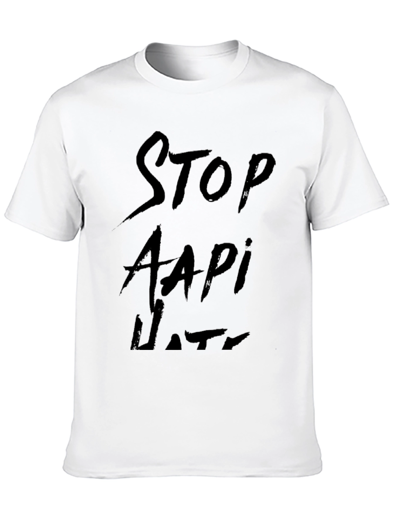 Black Stop AAPI Hate Black T-Shirt view 10