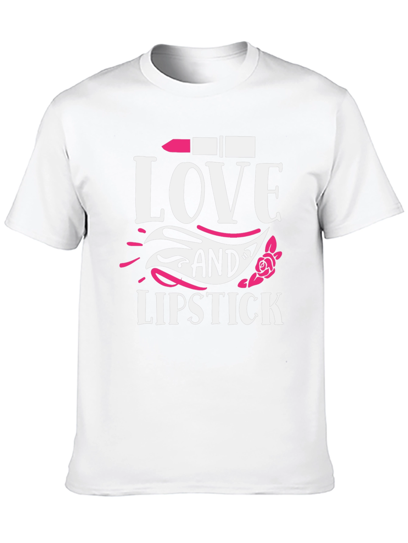 Black Love and Lipstick T-Shirt - Stylish Graphic Tee view 10