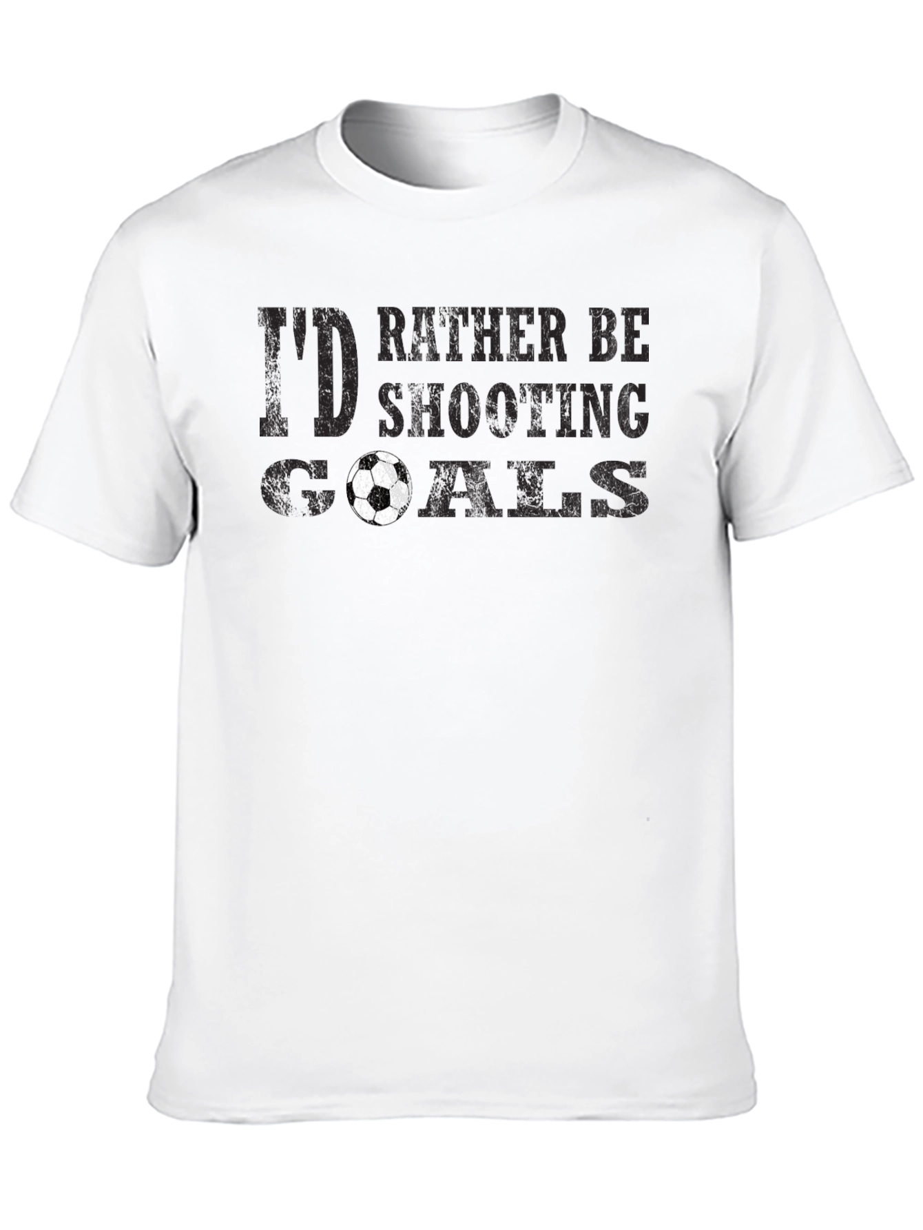 Black Soccer Goals Graphic Tee view 10