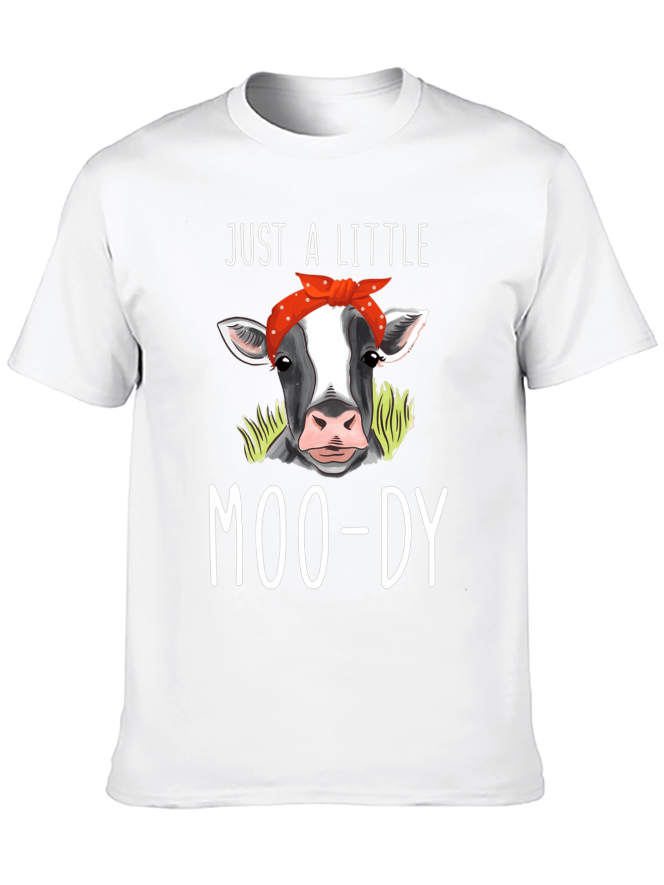 Black Just A Little Moo-dy Cow T-Shirt view 10