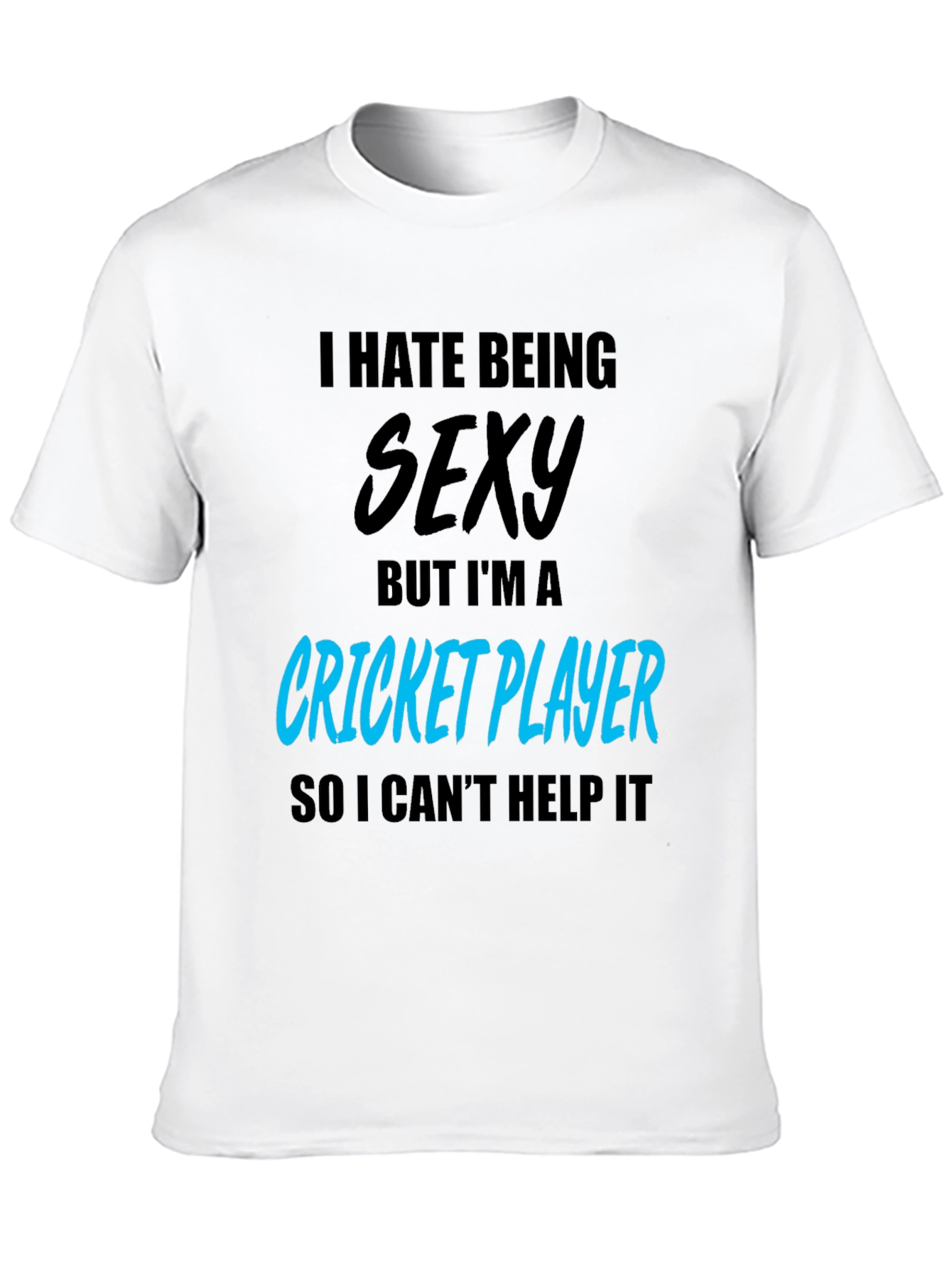 Black Funny Cricket Player Graphic T-Shirt view 10