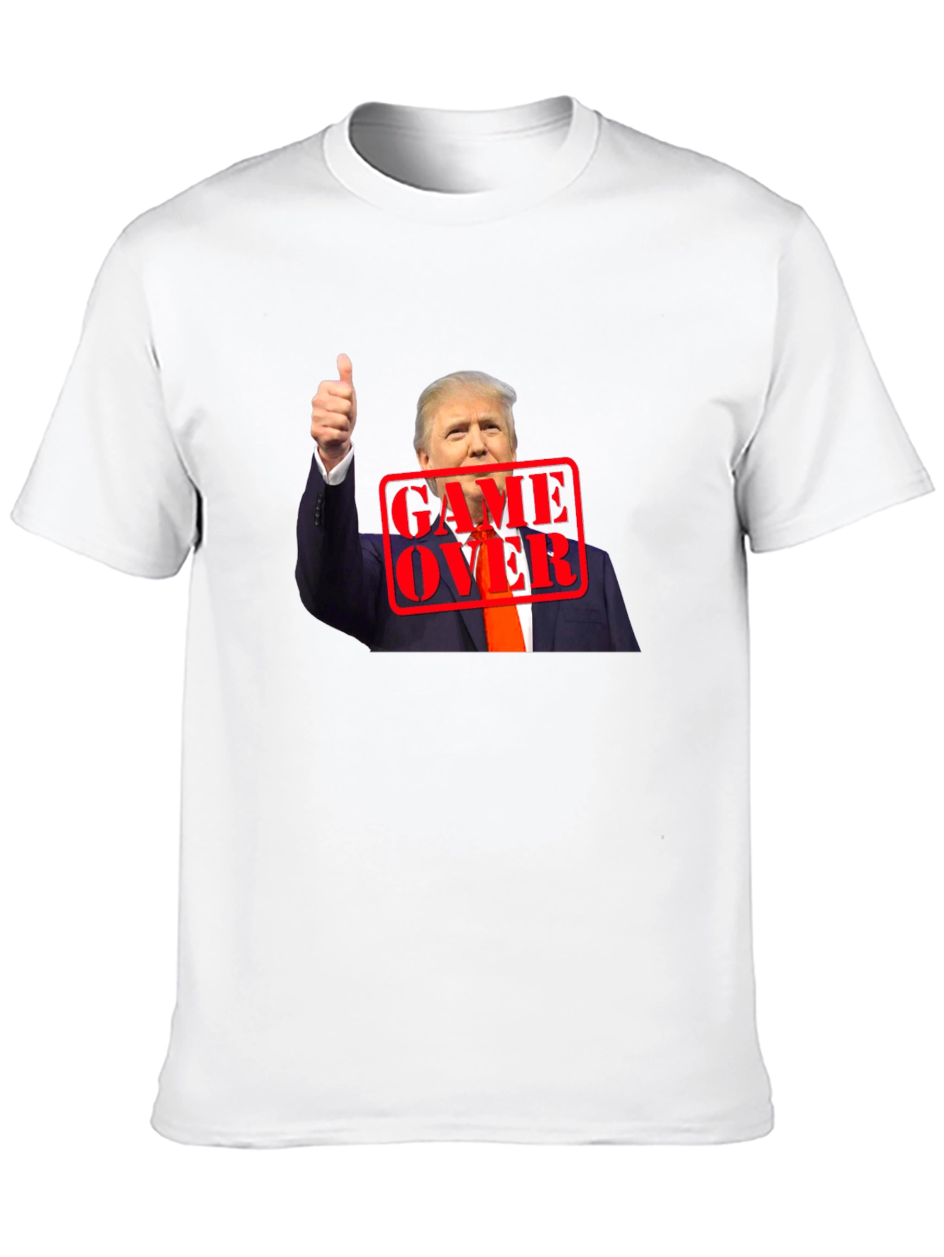 Black Trump Game Over Graphic Tee view 10