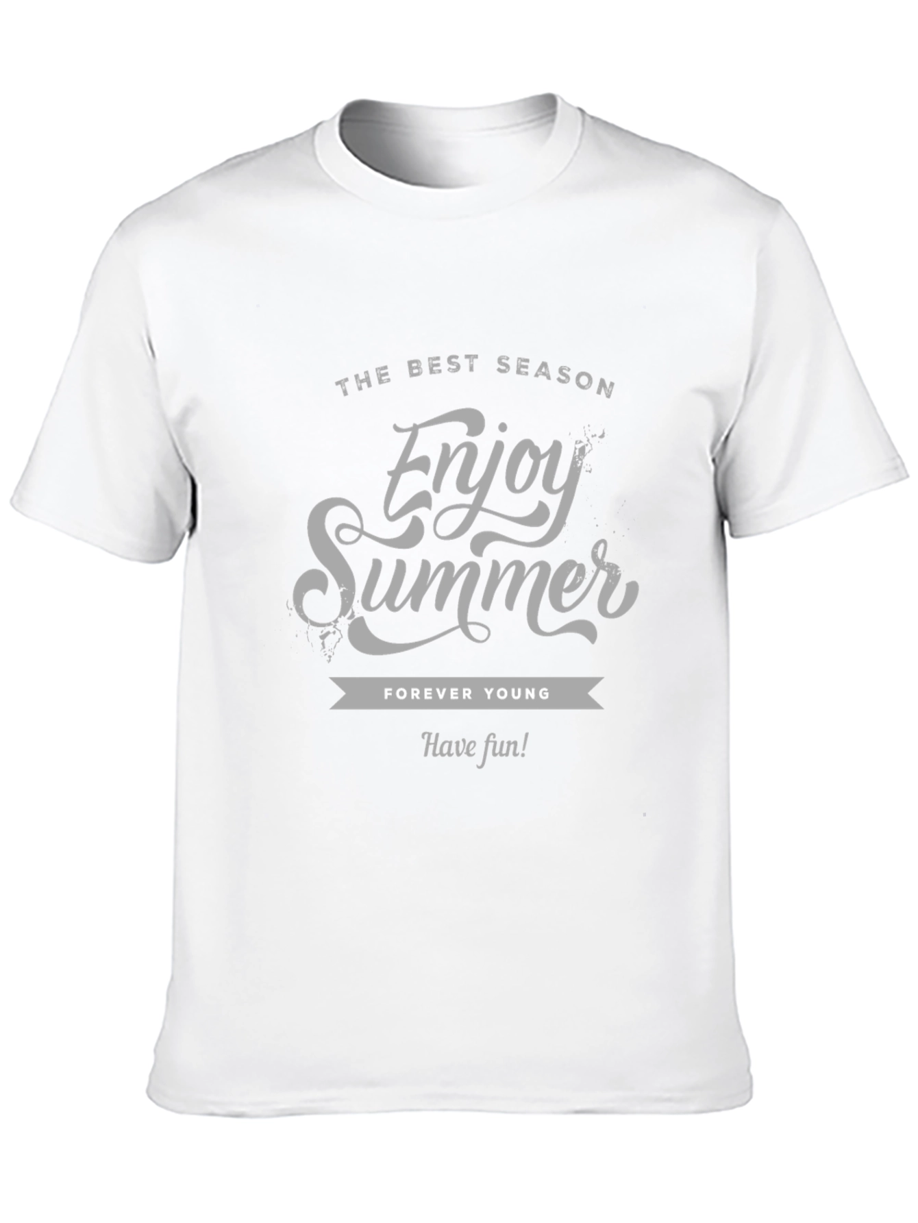 Black Enjoy Summer Graphic Tee - Black Short Sleeve view 10