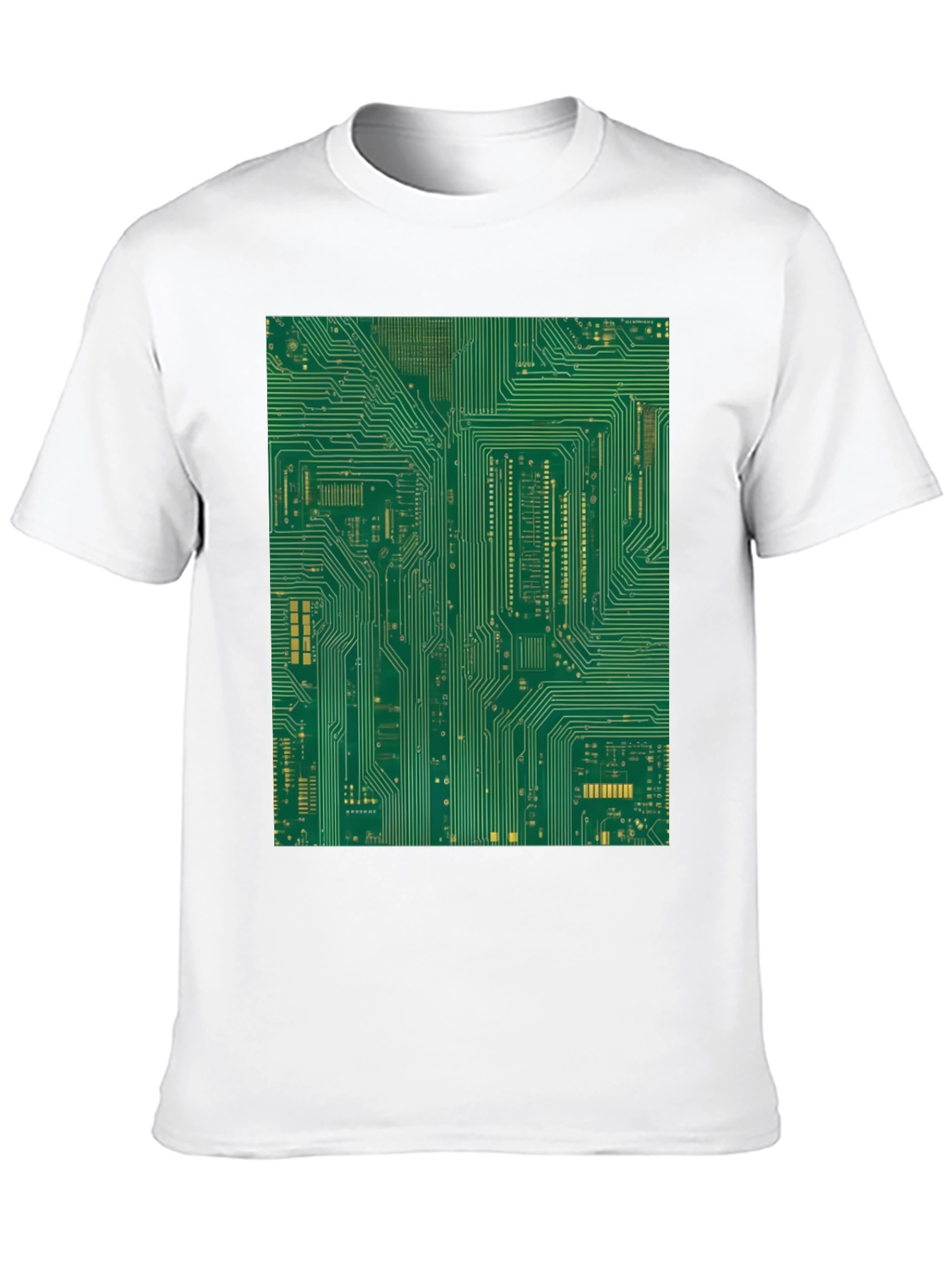 Black Circuit Board Graphic Tee - Black view 10