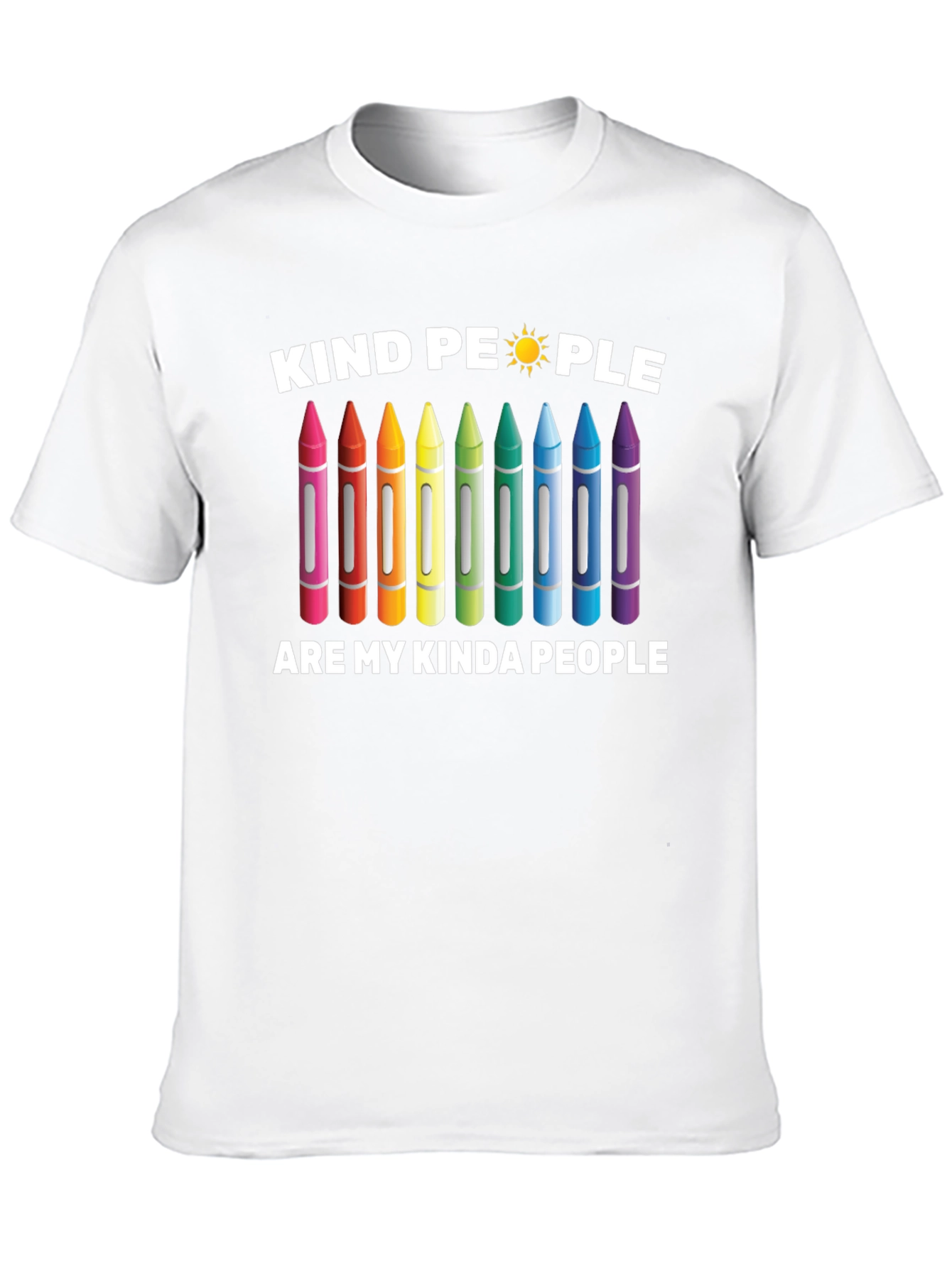 Black Kind People Crayon Graphic T-Shirt view 10