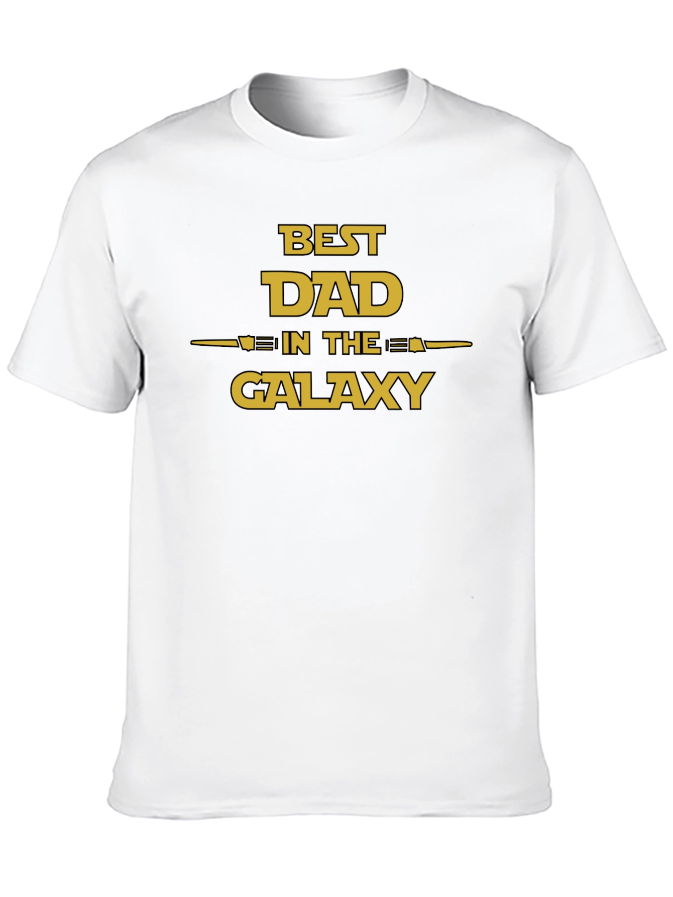 Black Best Dad in the Galaxy T-Shirt - Father's Day Gift view 10