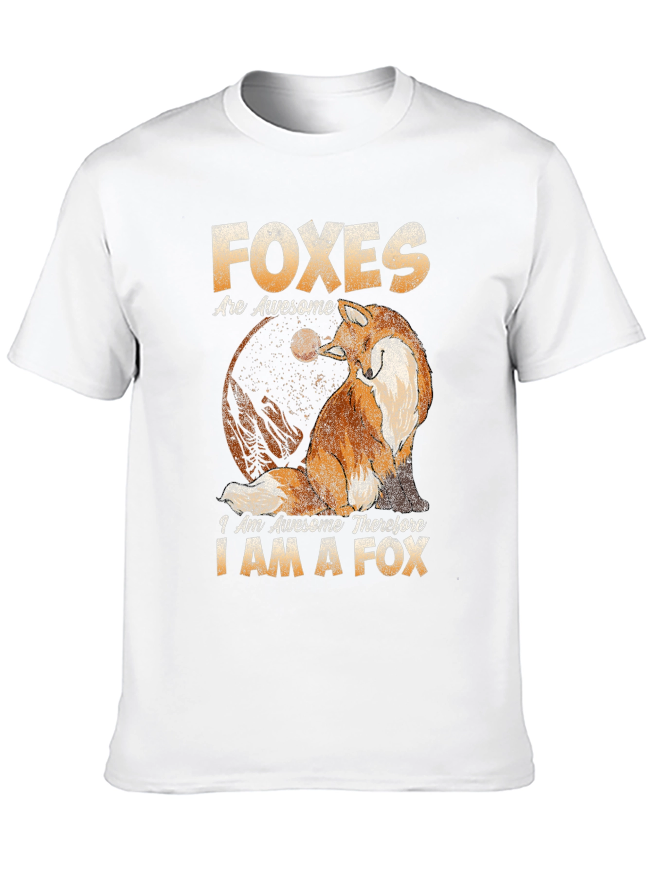Black Foxes Are Awesome T-Shirt view 10