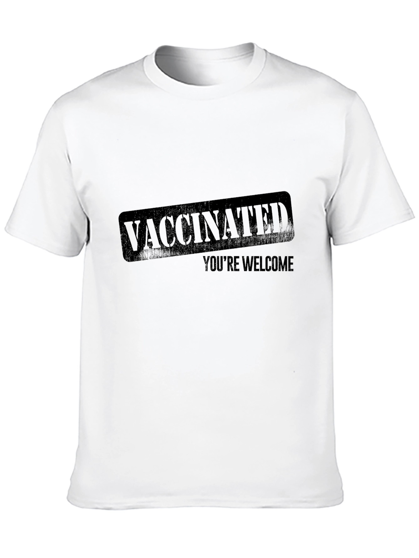 Black Vaccinated You're Welcome T-Shirt view 10