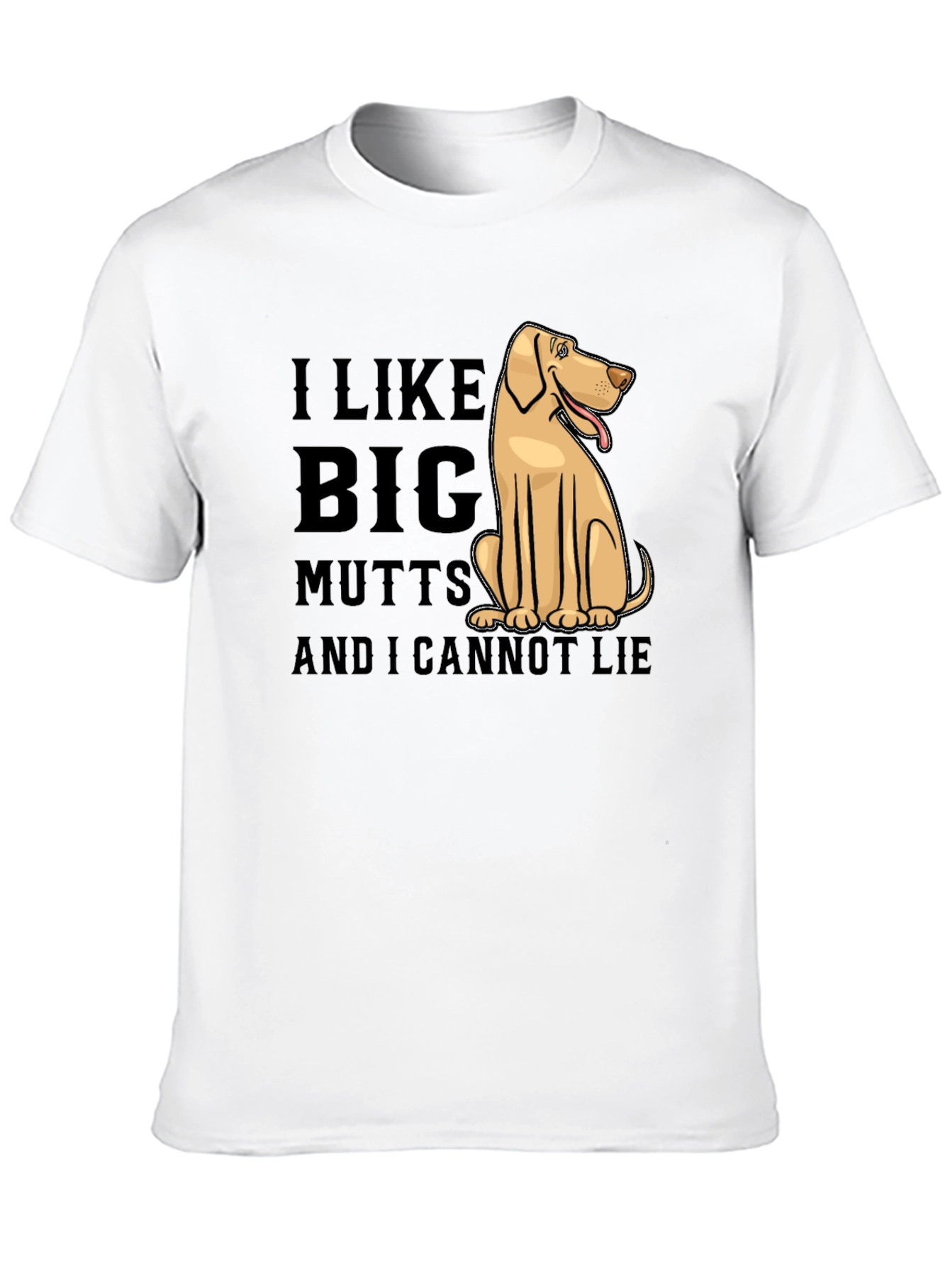 Black I Like Big Mutts Funny Dog T-Shirt view 10