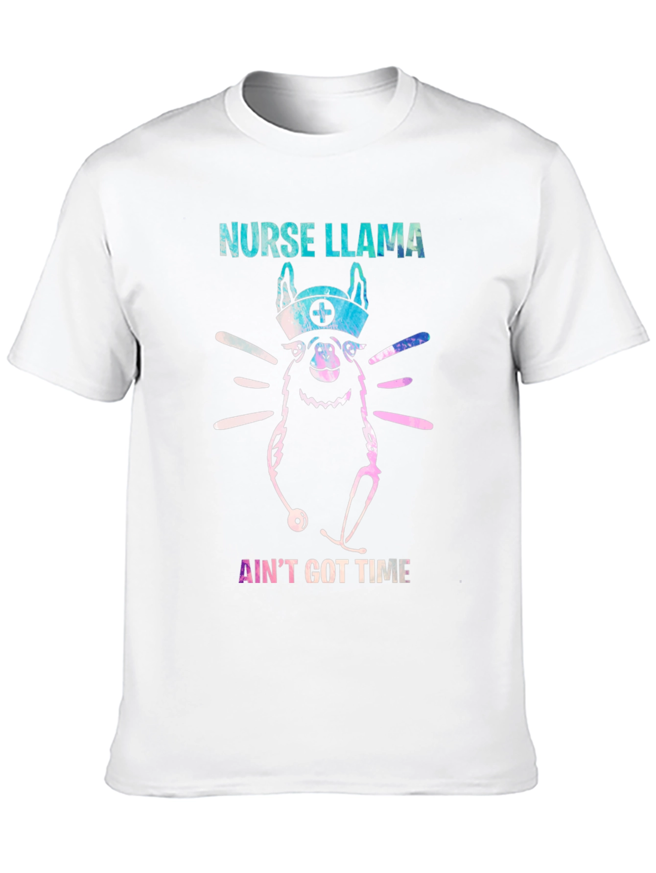 Black Nurse Llama T-Shirt - Ain't Got Time view 10