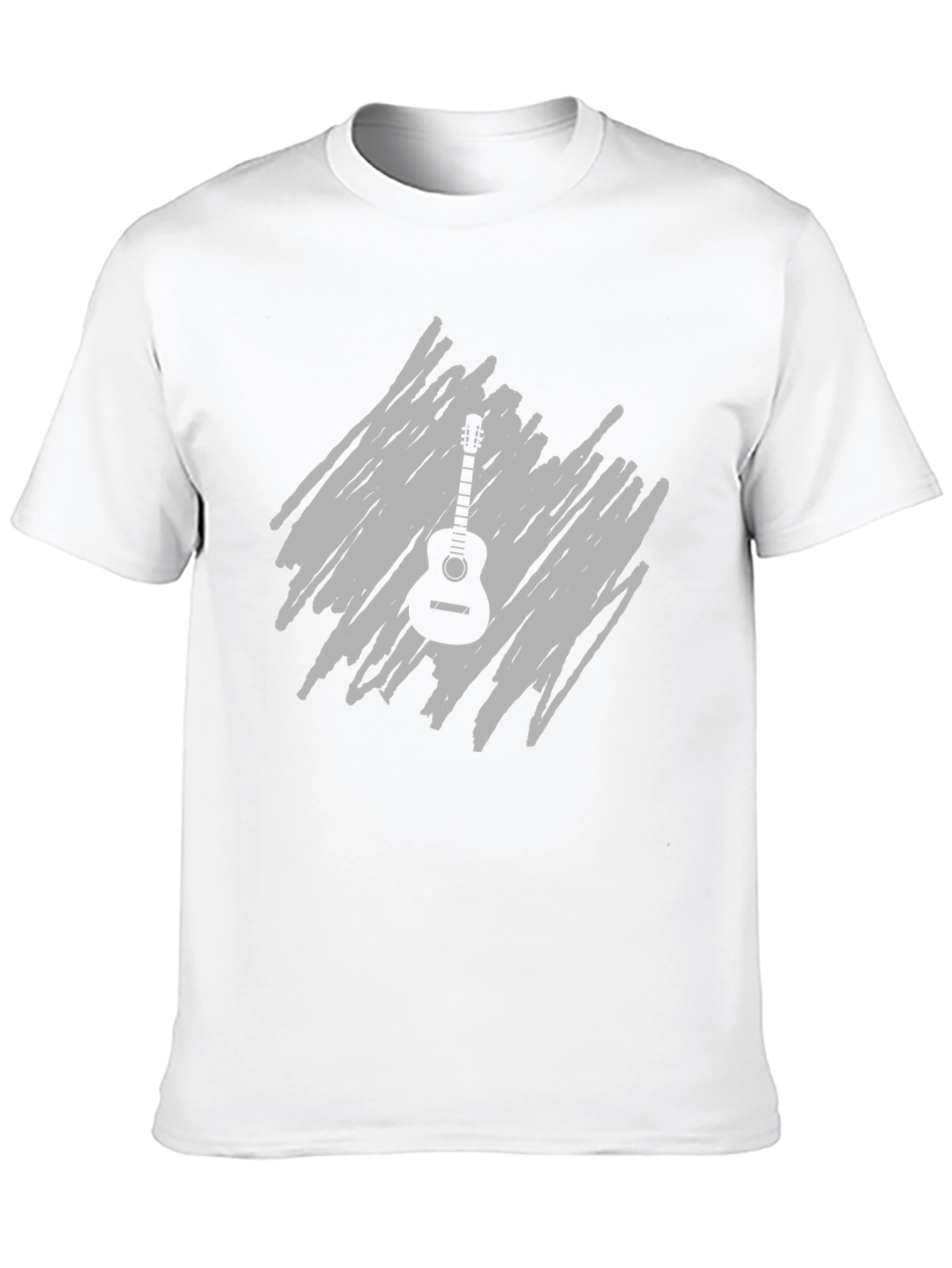 Black Guitar Graphic T-Shirt - Music Lover's Tee view 10