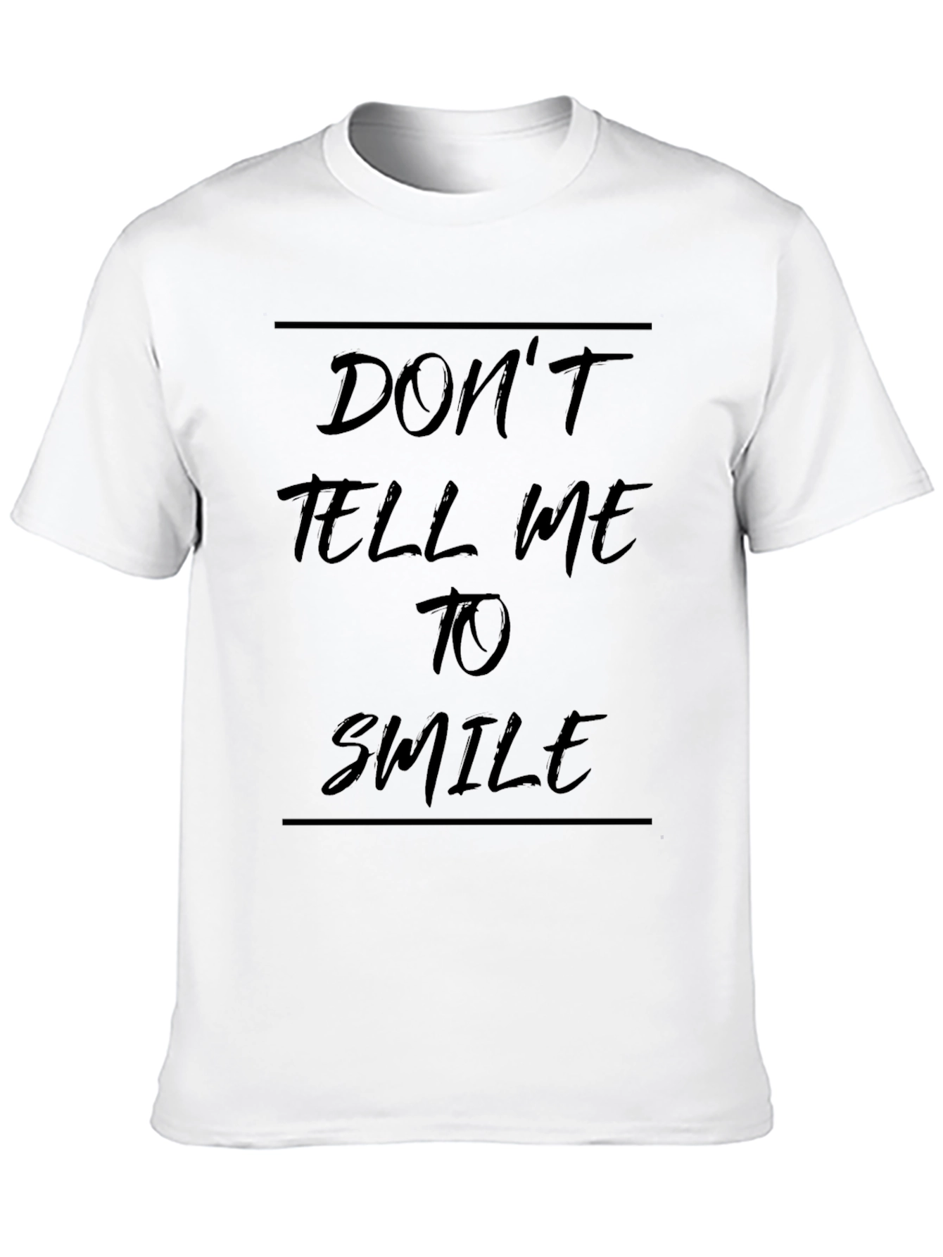 Black Don't Tell Me To Smile Black Graphic Tee view 10