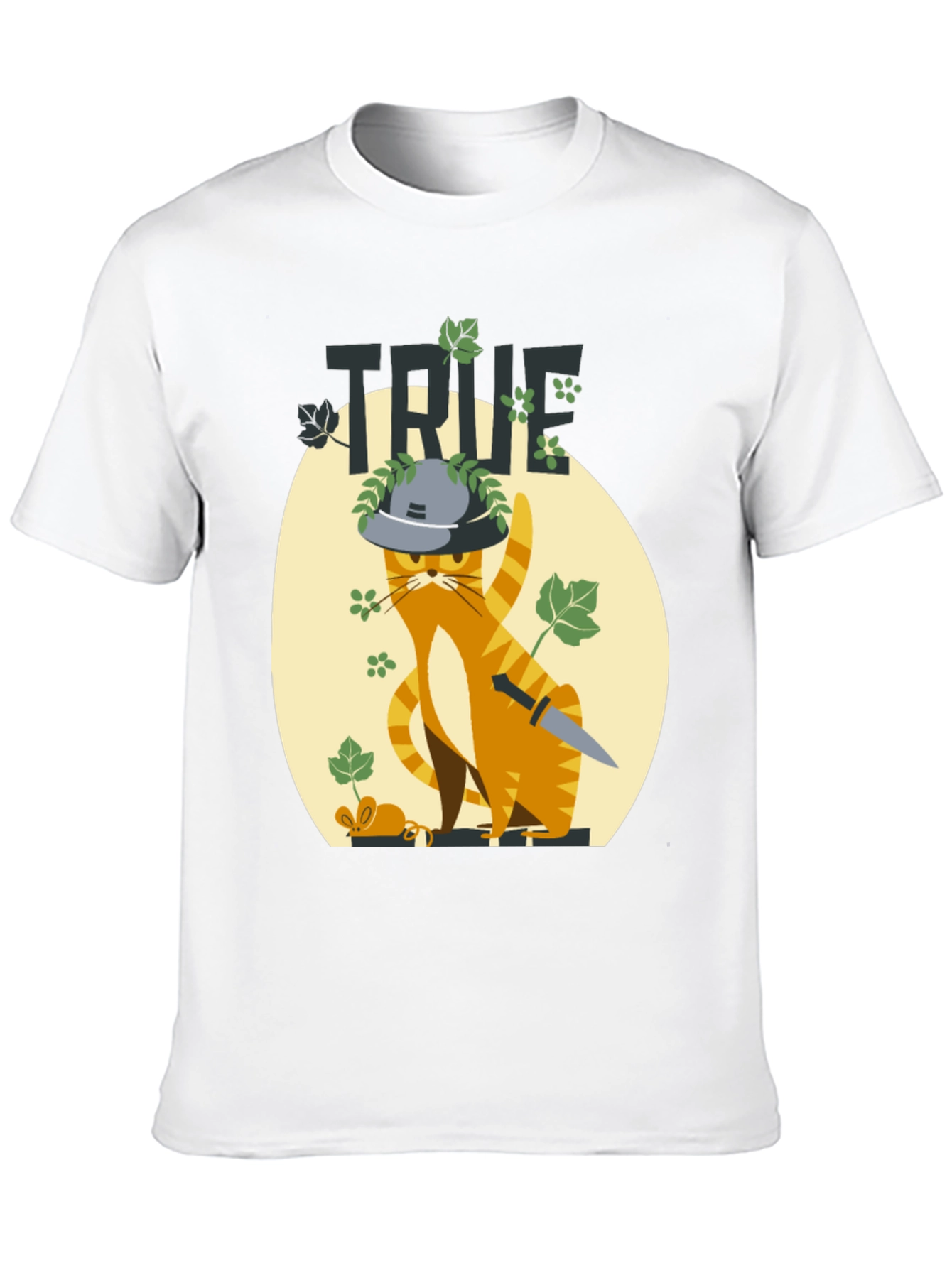 Black True Detective Cat Graphic Tee view 10