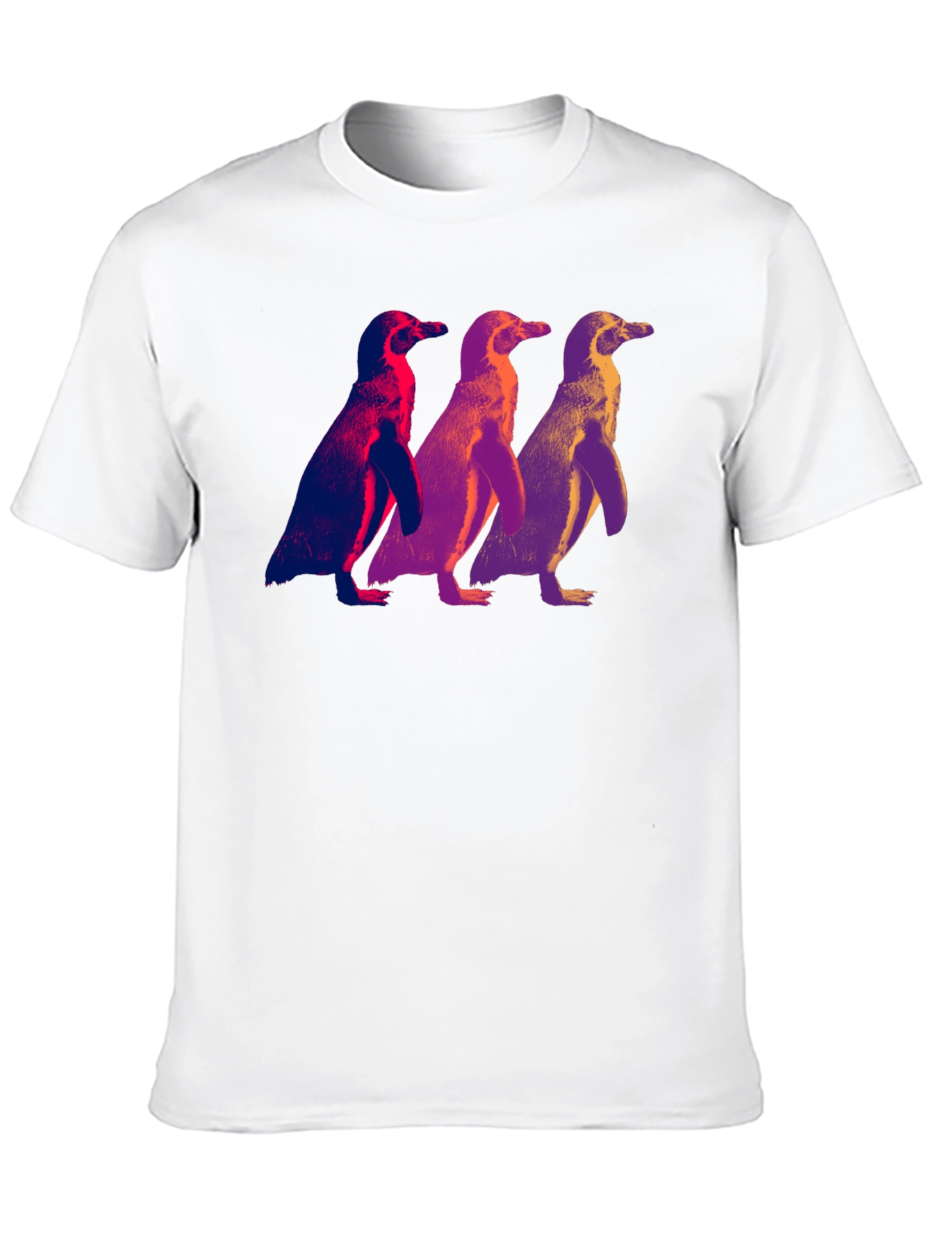 Black Cool Penguin Trio Graphic Tee view 10
