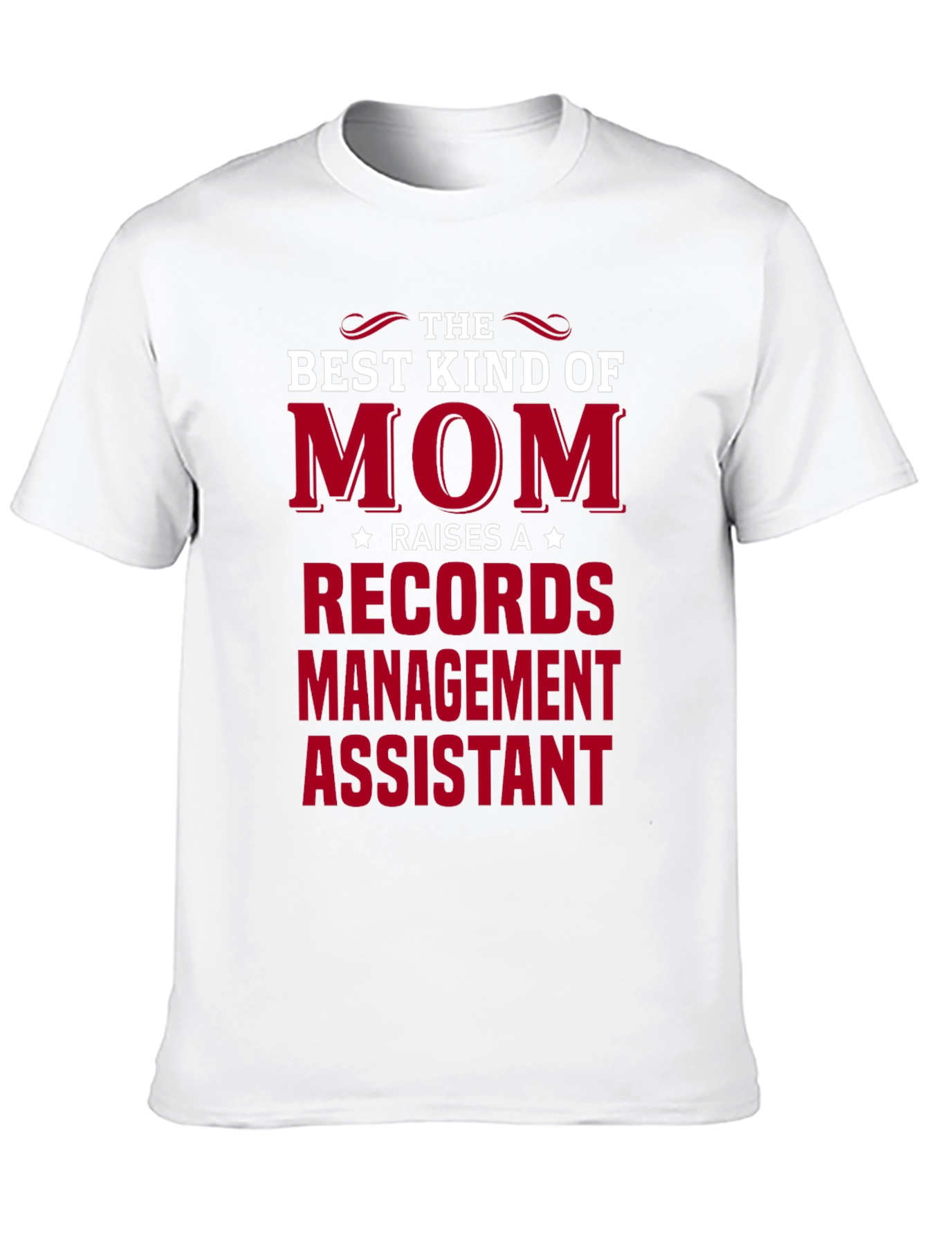 Black Best Kind of Mom Records Management Assistant T-Shirt view 10