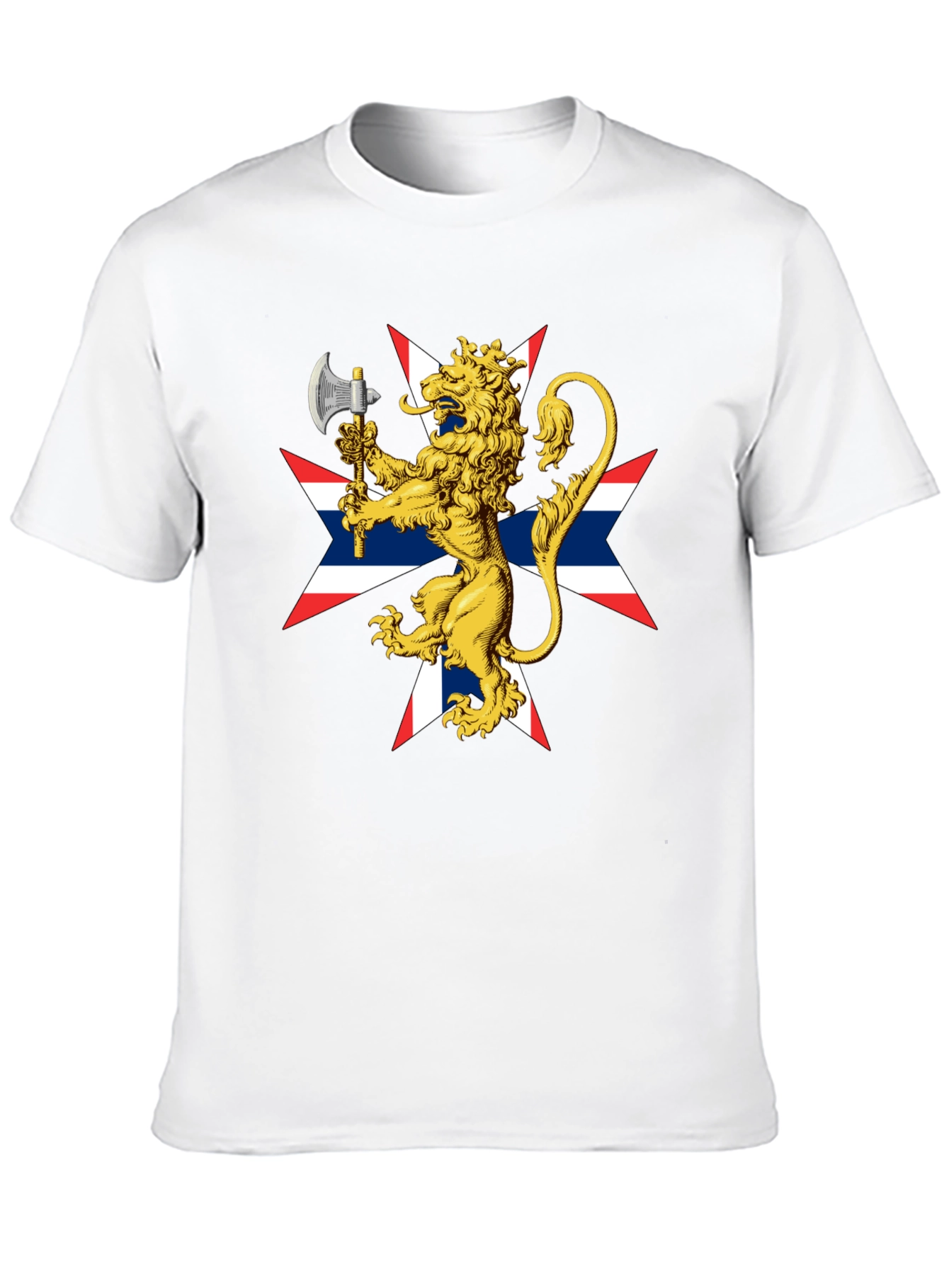 Black Lion Rampant Axe Black T-Shirt view 10