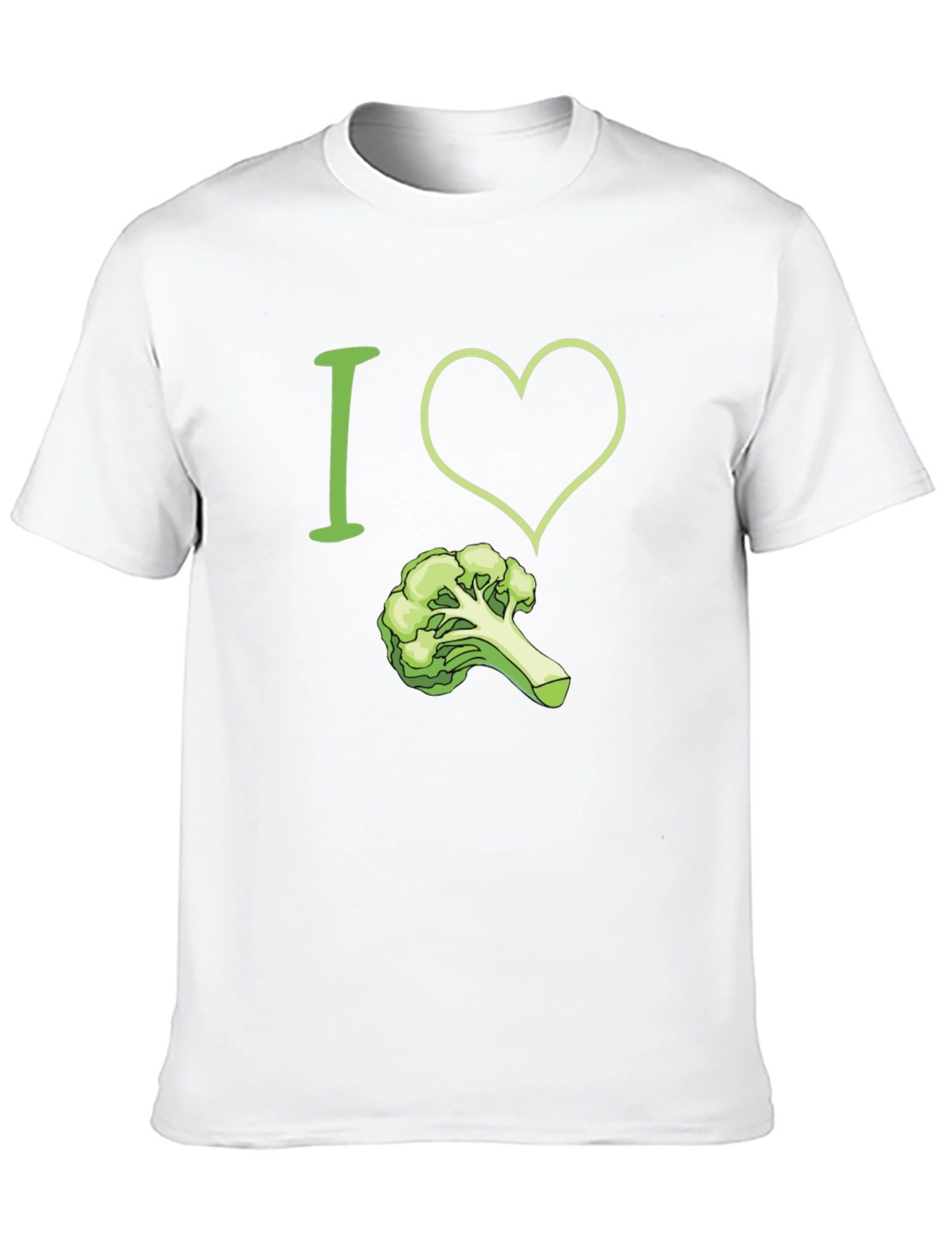 Black I Love Broccoli T-Shirt - Funny Vegan Tee view 10