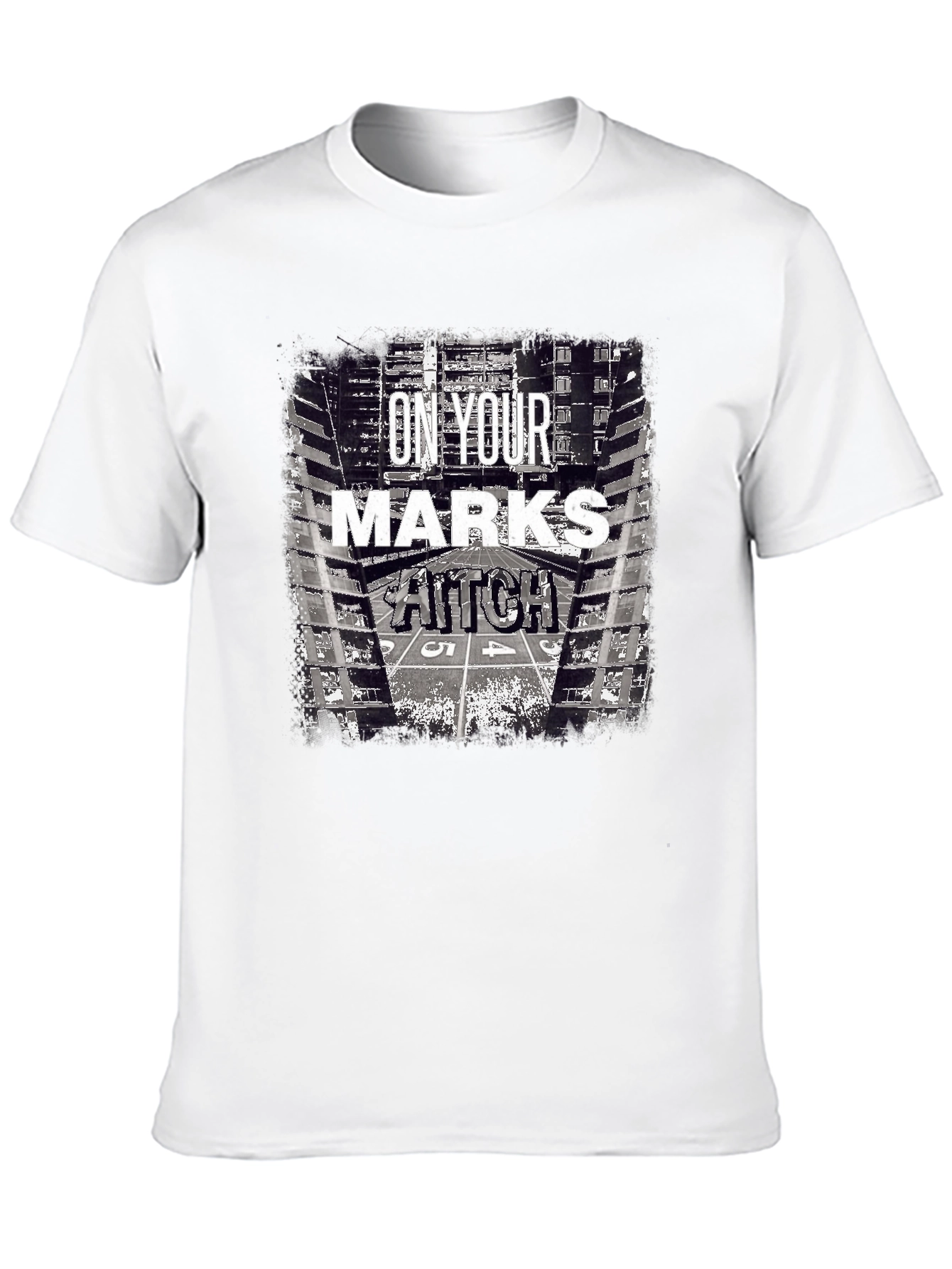 Black On Your Marks Aitch Graphic T-Shirt - Black view 10